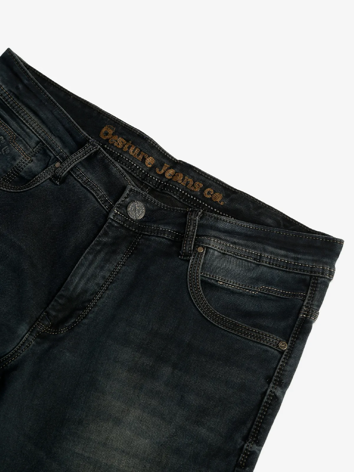 Gesture black washed men jeans