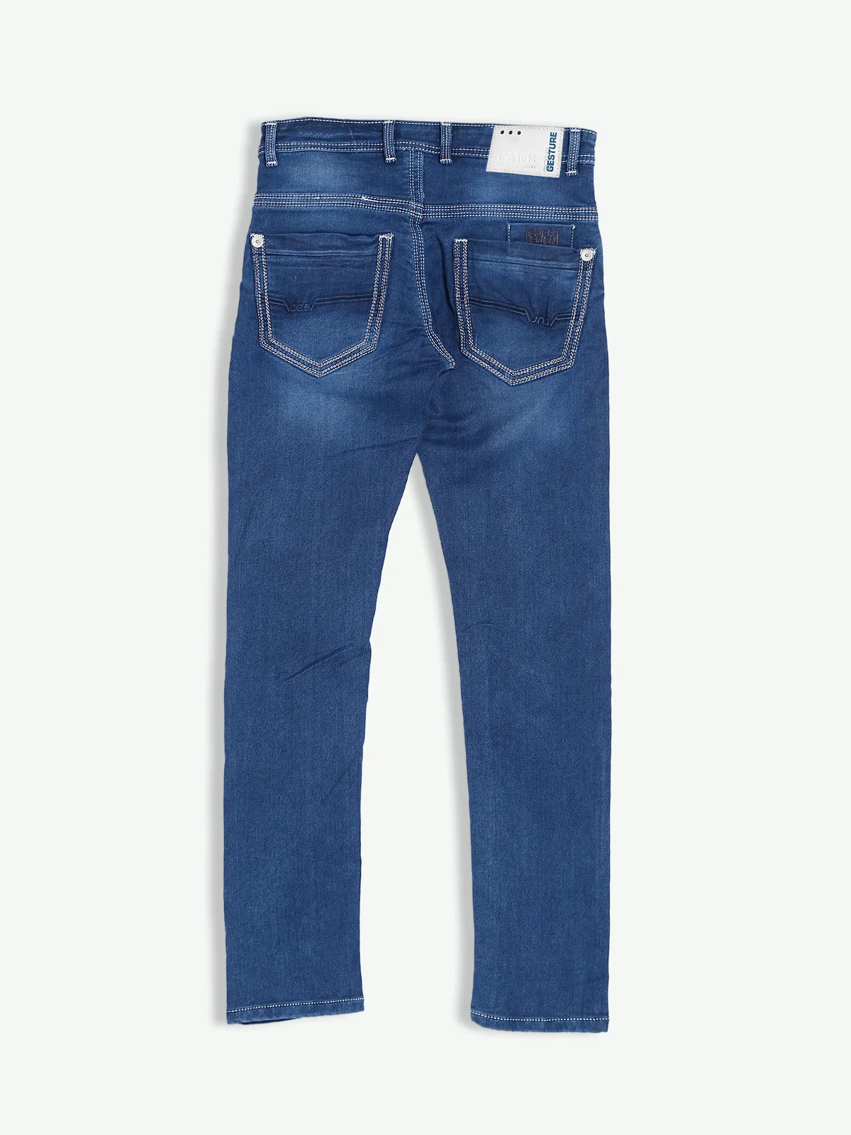 Gesture blue washed slim fit jeans