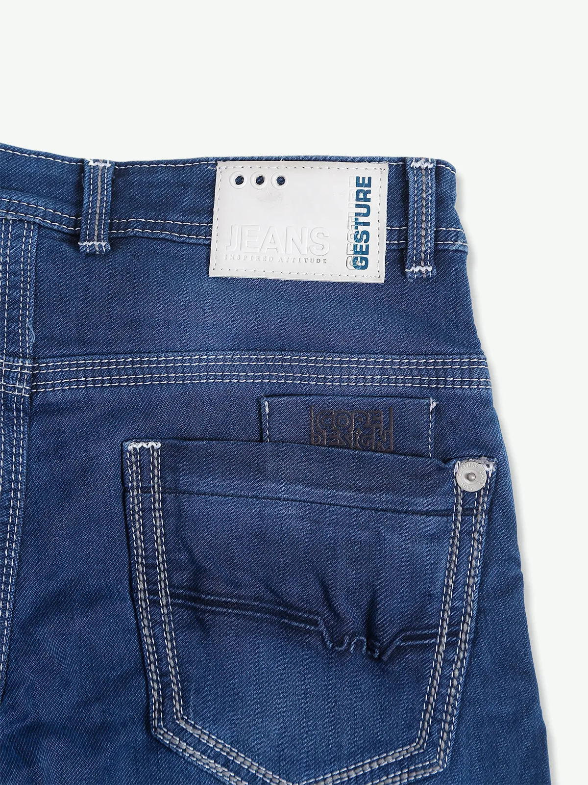 Gesture blue washed slim fit jeans