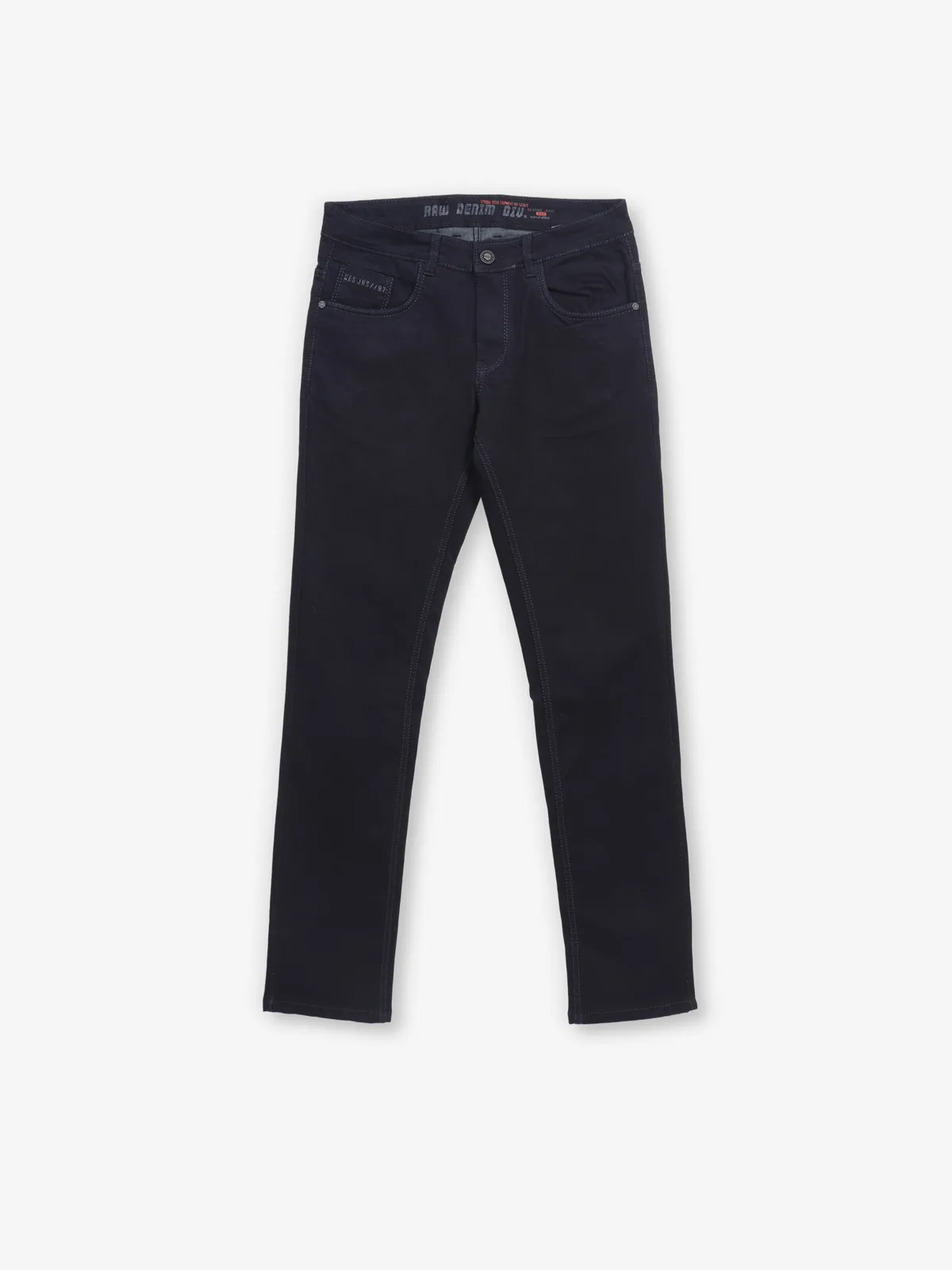 GESTURE solid blue denim jeans