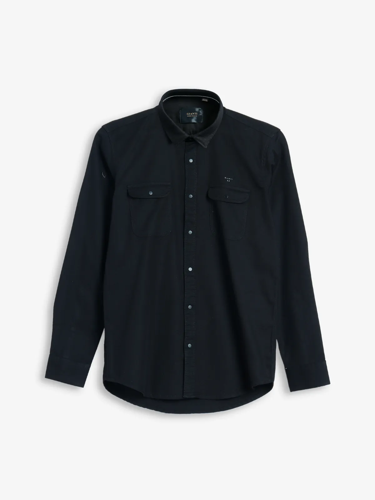 Gianti black plain shirt