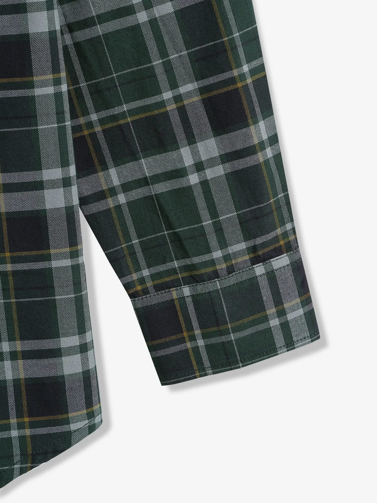 GIANTI dark green checks cotton shirt