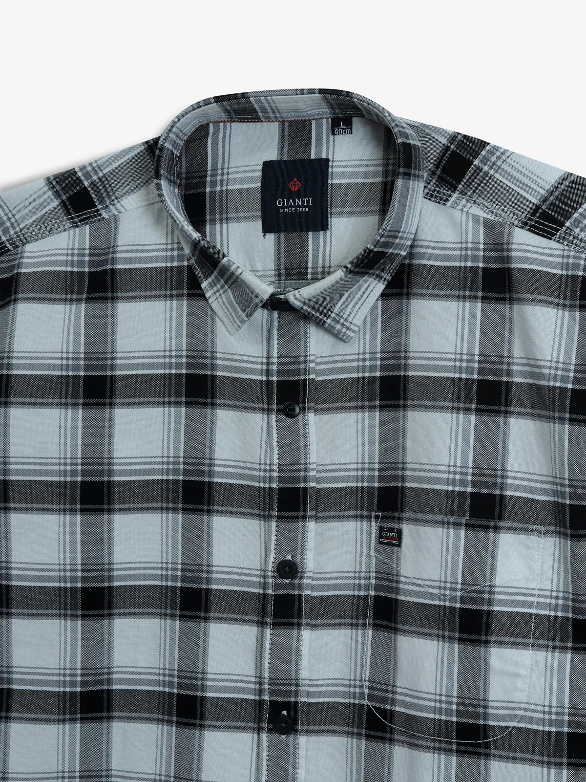 GIANTI grey checks casual shirt