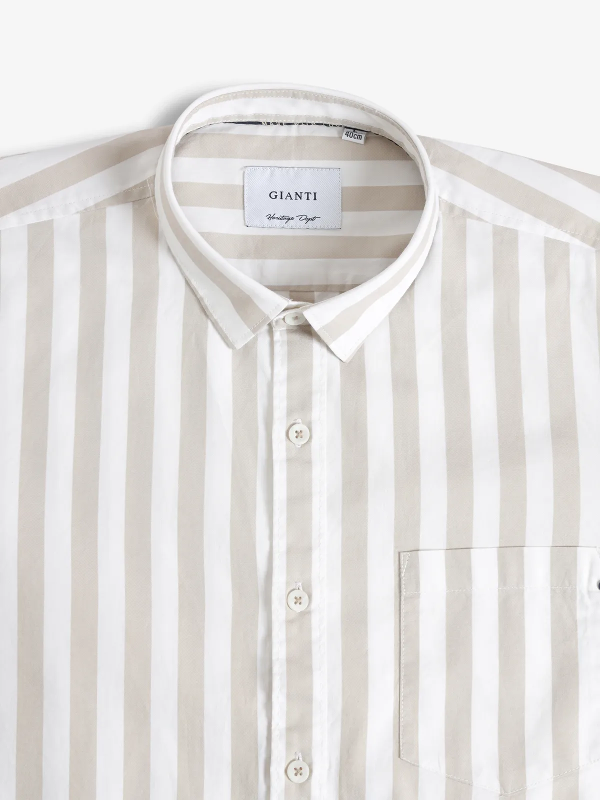 GIANTI khakhi cotton shirt