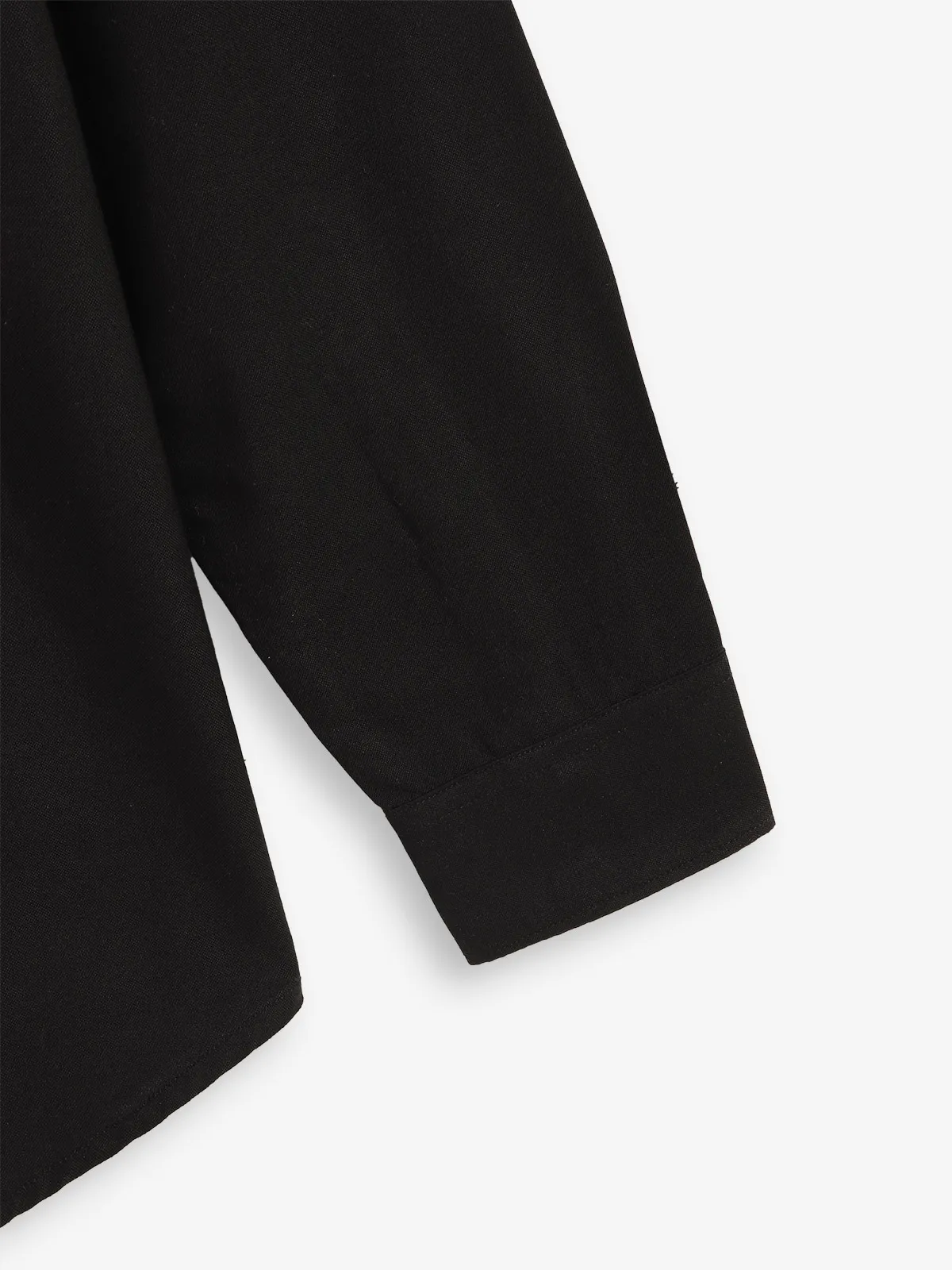 GIANTI plain black cotton shirt