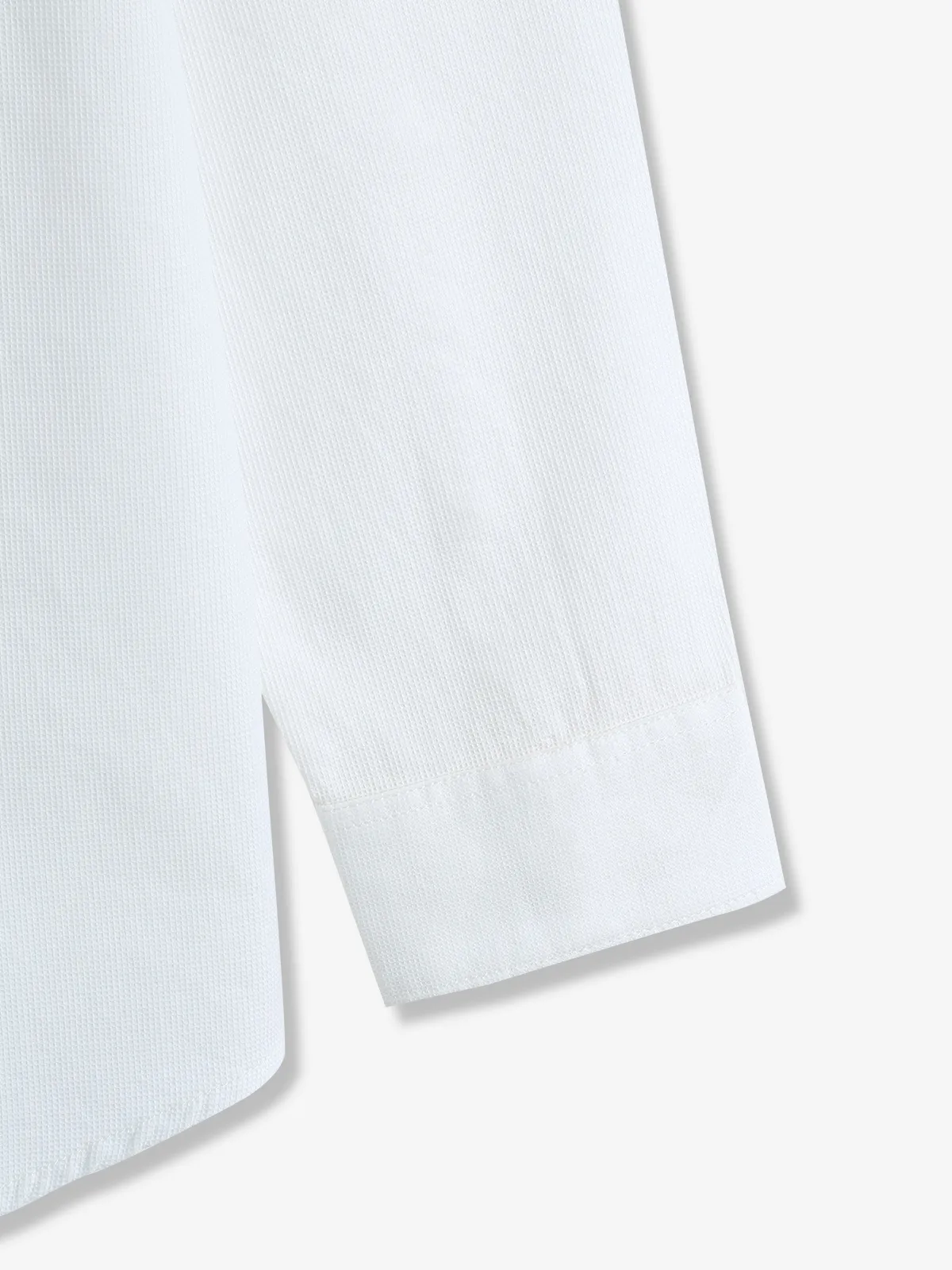 GIANTI white textured cotton casual shirt