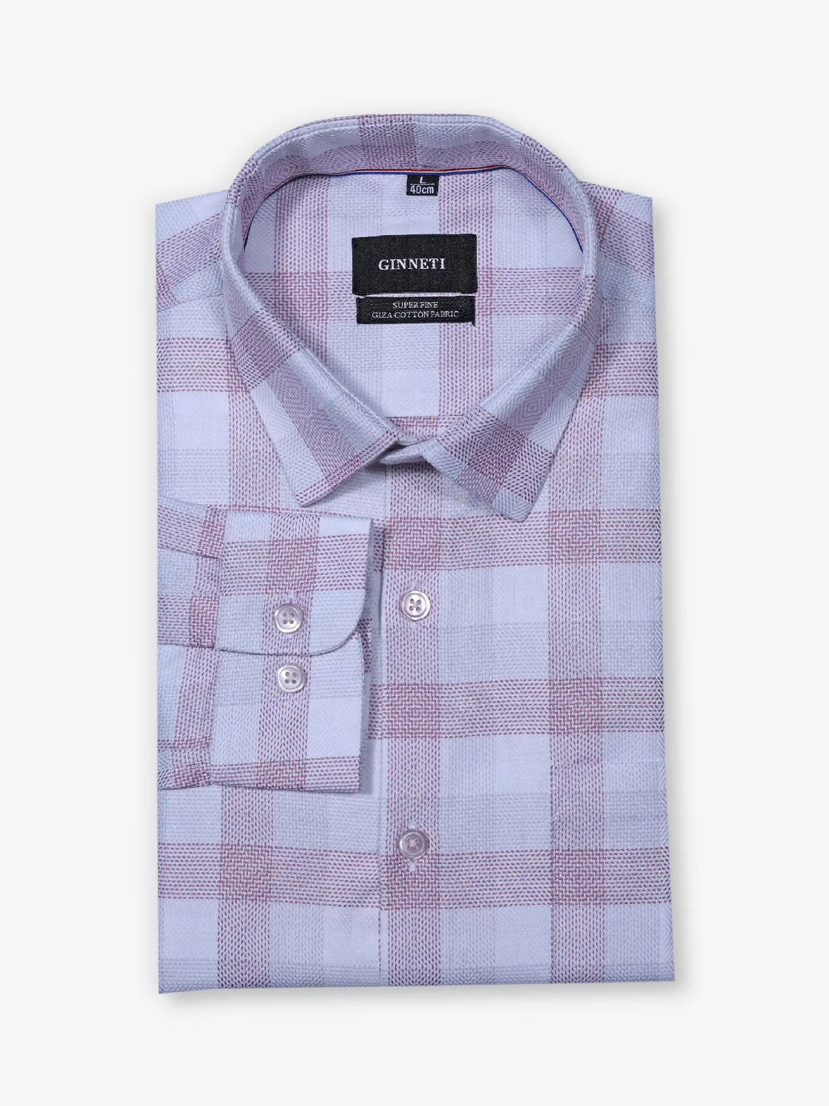 GINNETI rose pink party-wear shirt