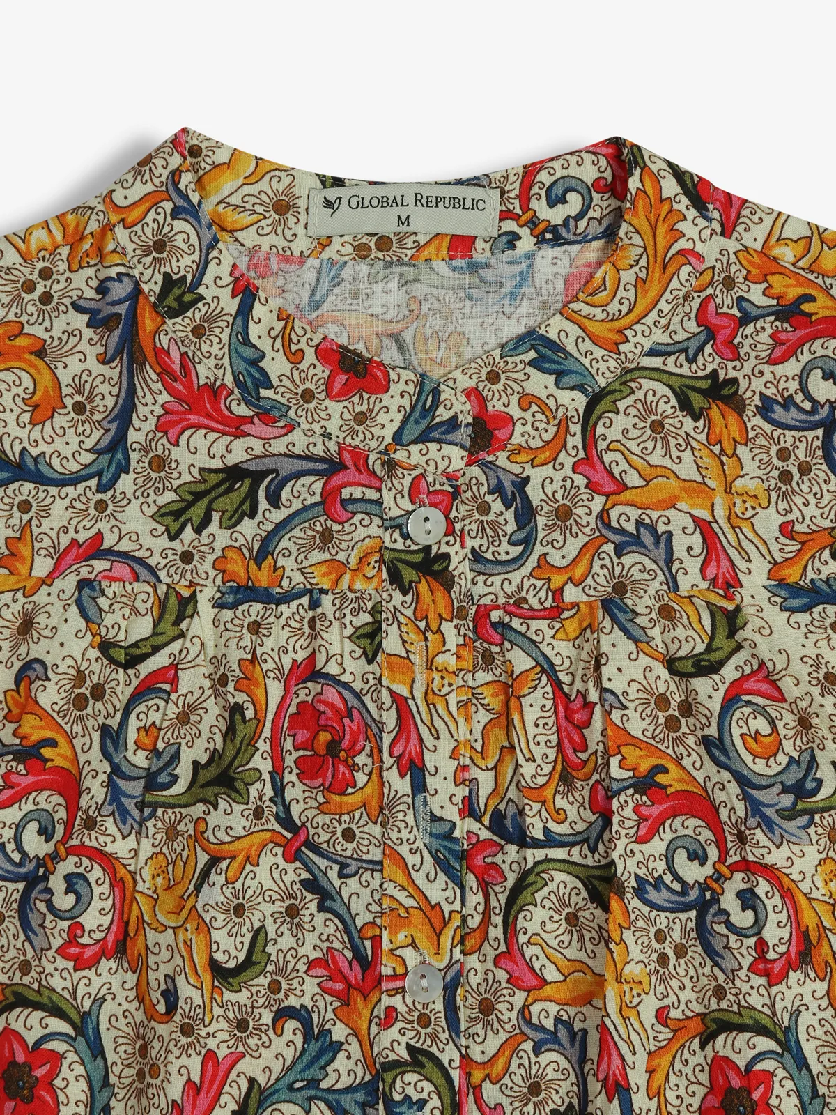 GLOBAL REPUBLIC multi color printed top