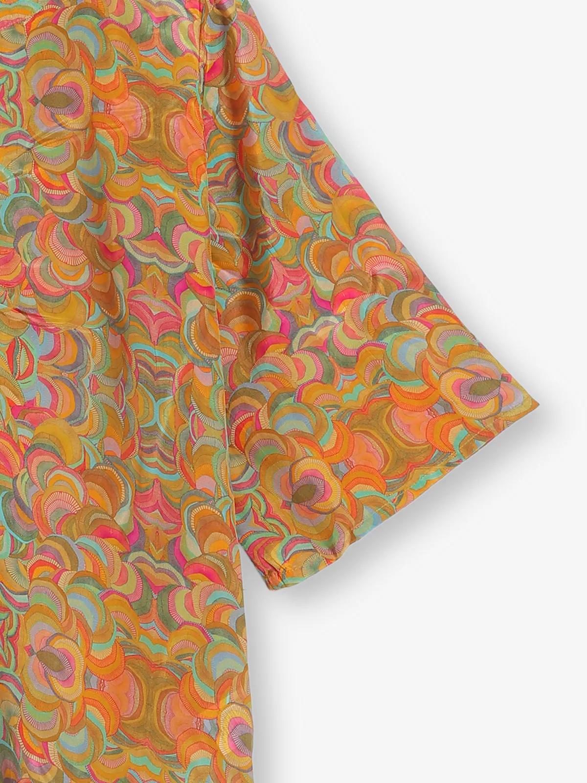 GLOBAL REPUBLIC orange printed top