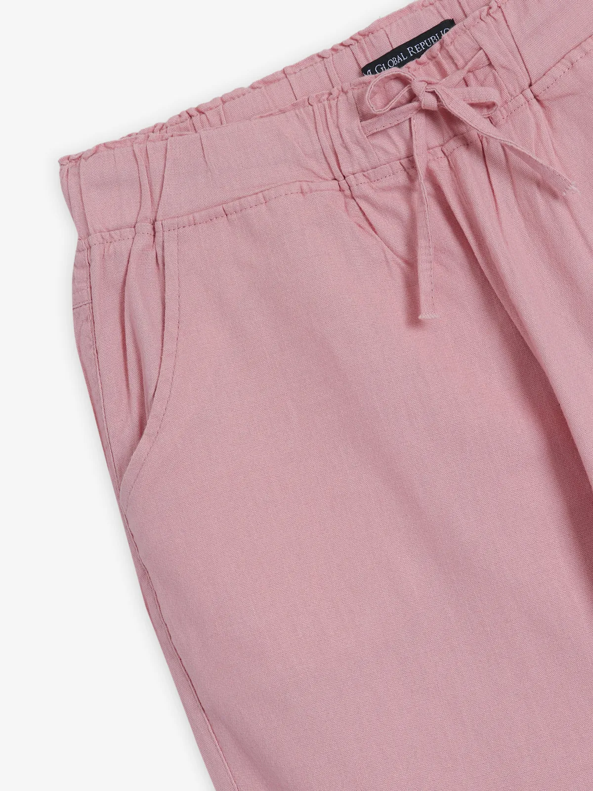 GLOBAL REPUBLIC pink cotton solid pant