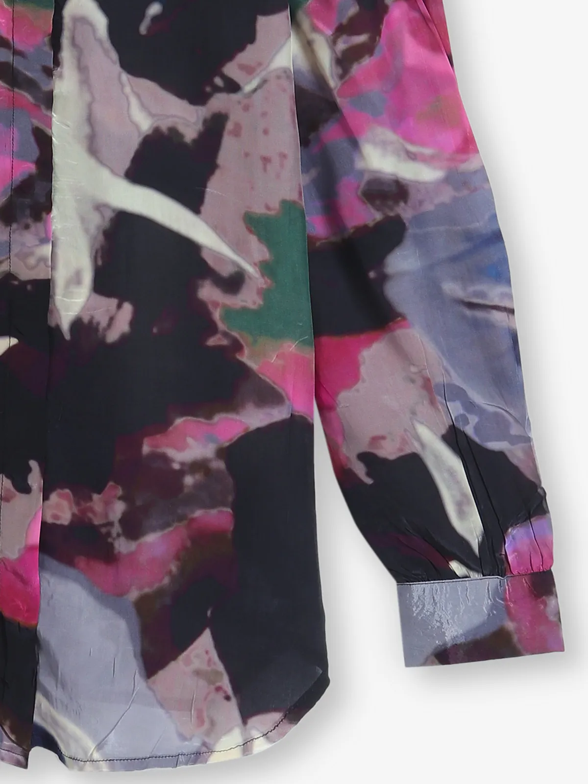 GLOBAL REPUBLIC printed black silk shirt