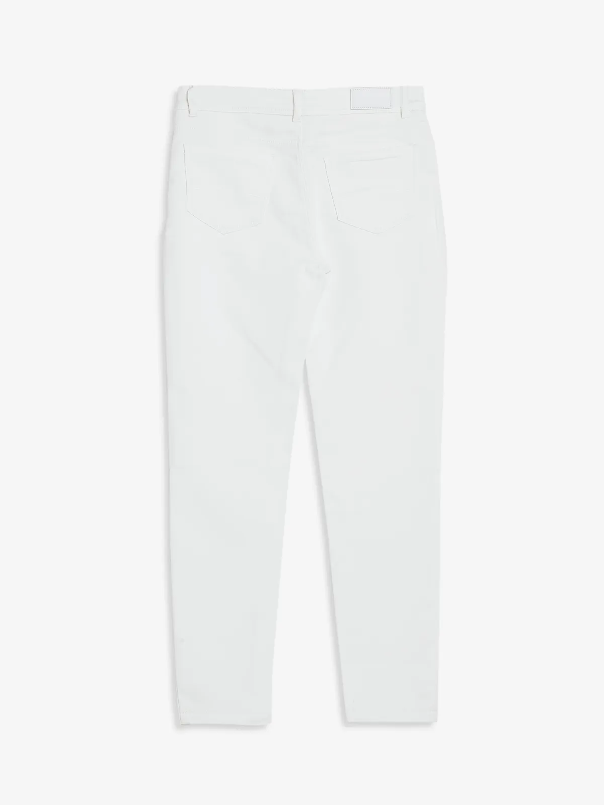 Global Republic white solid jeans