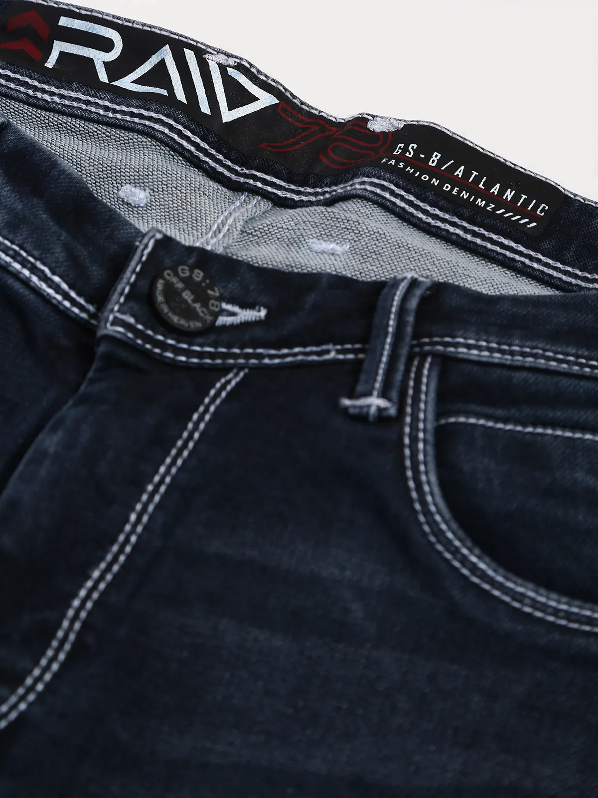 GS78 black washed jeans