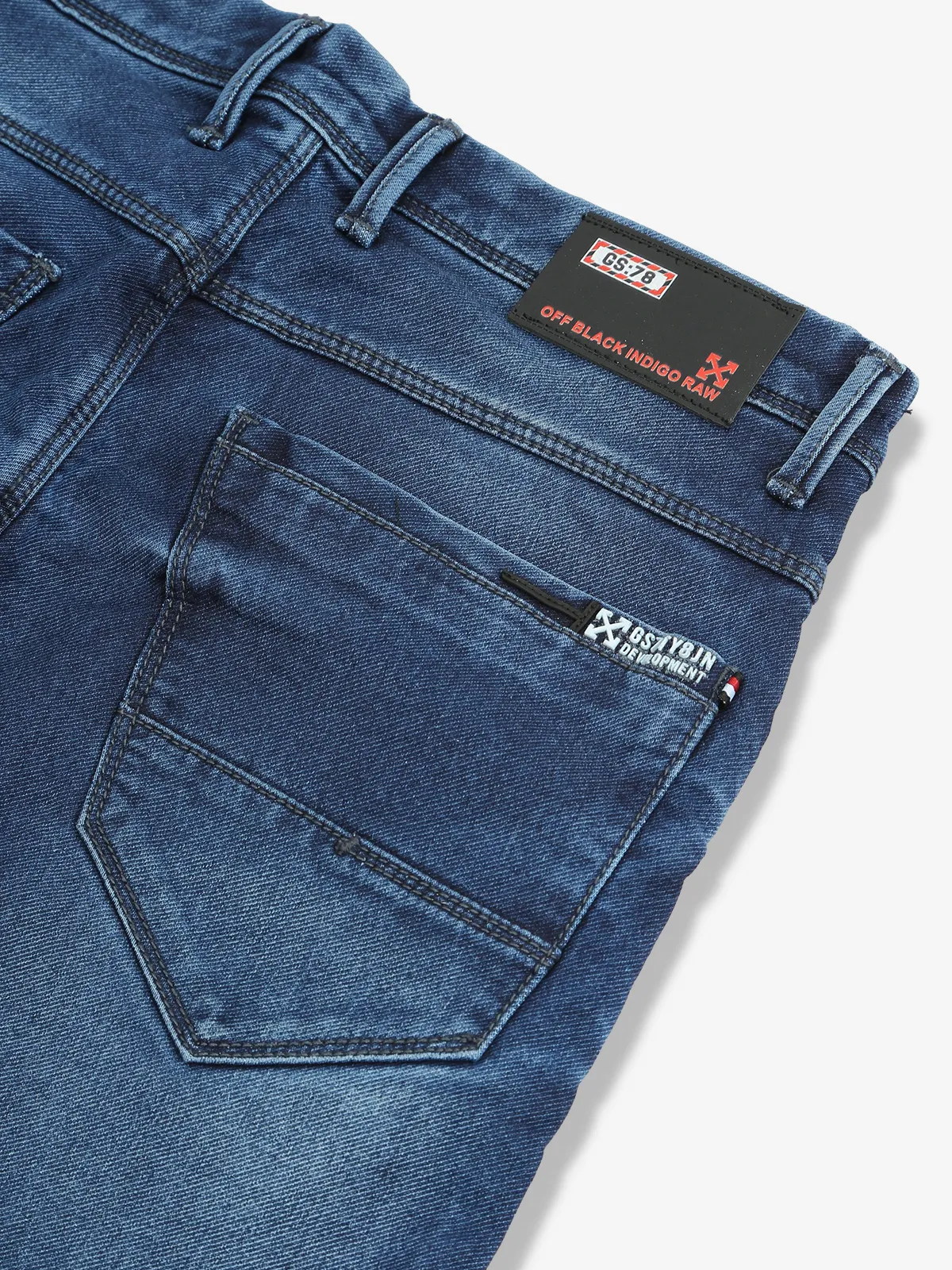 GS78 dark blue denim slim fit jeans