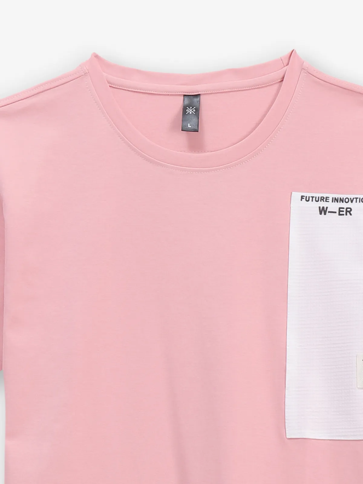 GS78 pink cotton printed t-shirt