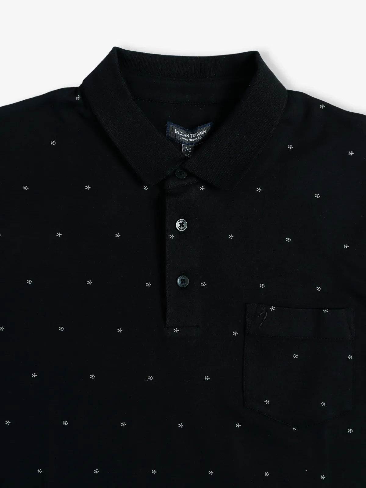 Indian Terrain black printed t shirt