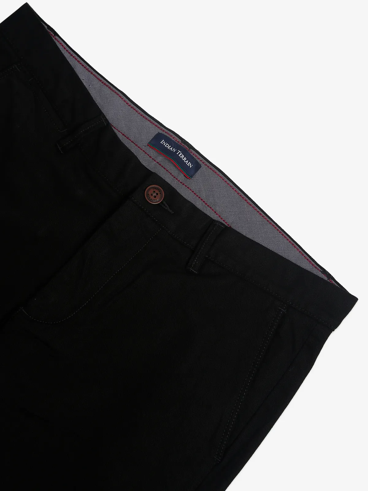 INDIAN TERRAIN black solid brooklyn fit trouser