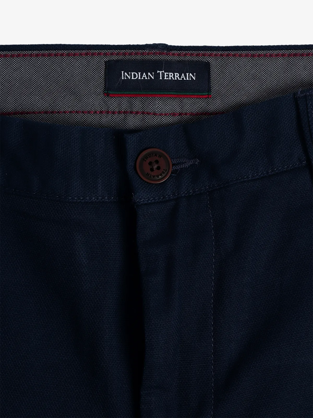 INDIAN TERRAIN cotton navy trouser