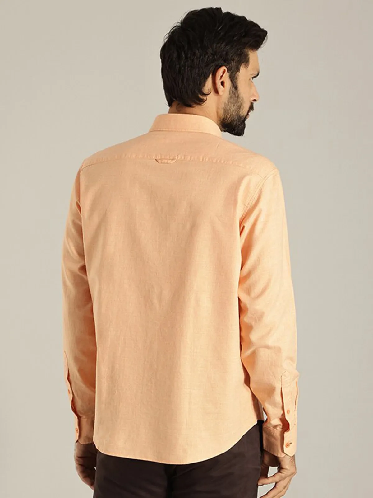 Indian Terrain cotton peach shirt