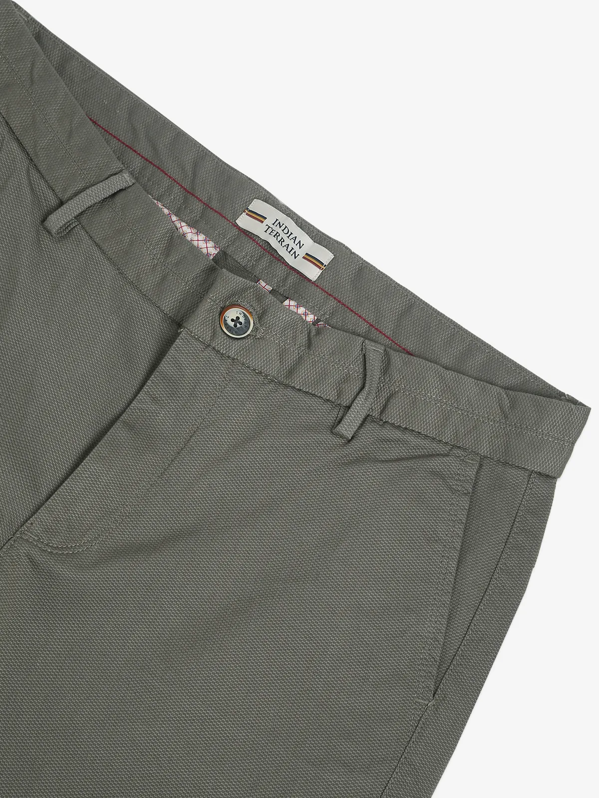 INDIAN TERRAIN green sage cotton trouser