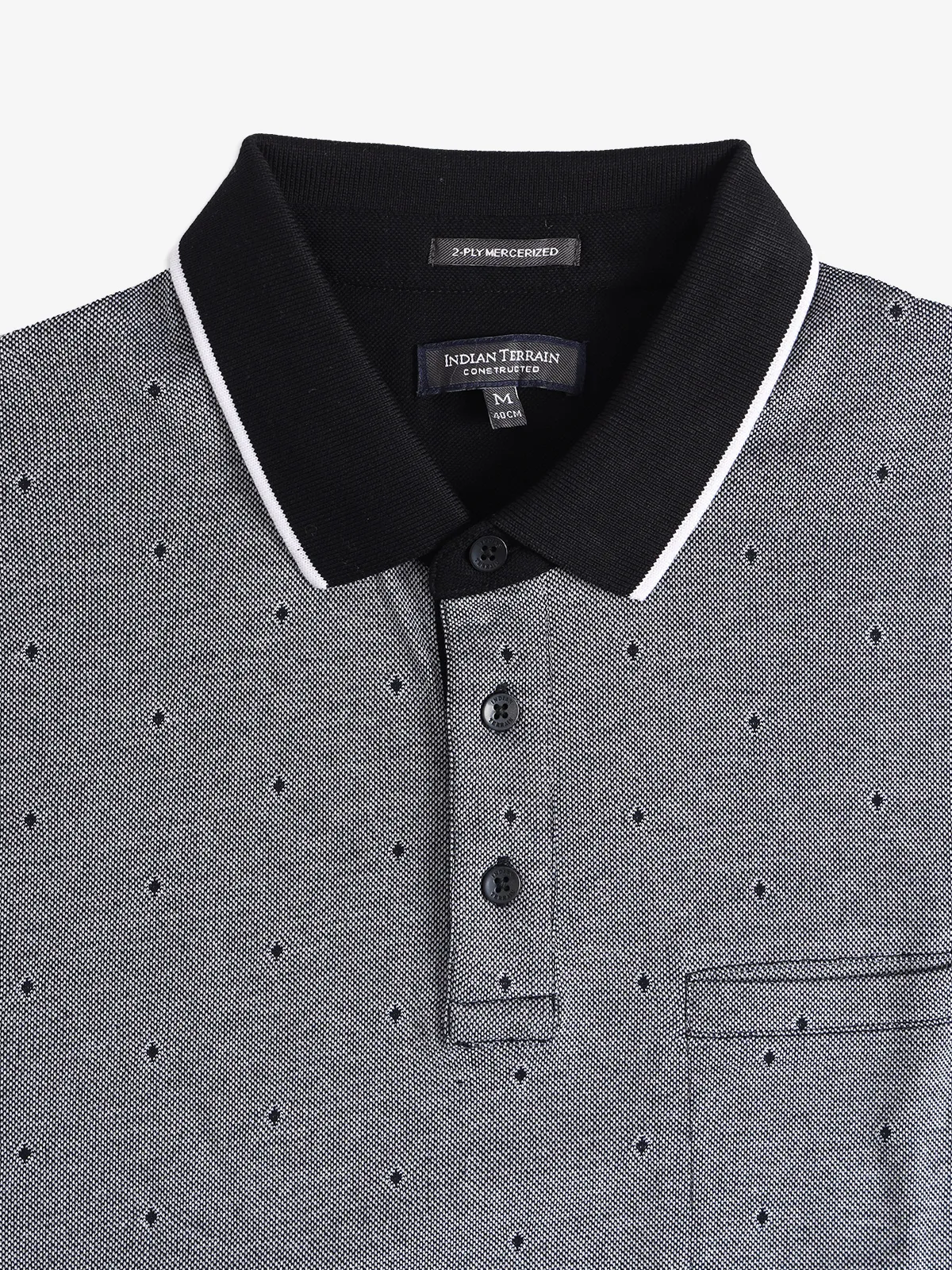 INDIAN TERRAIN grey polo t-shirt