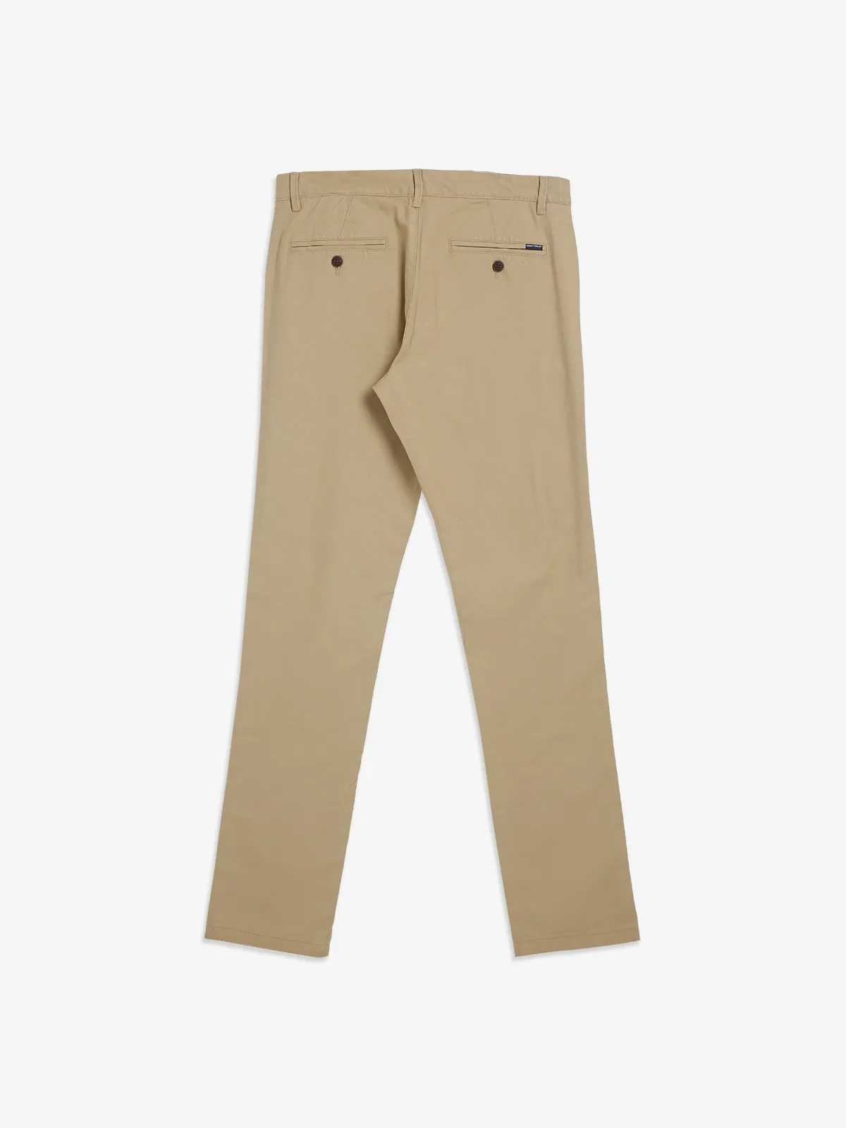 INDIAN TERRAIN light khaki cotton solid trouser