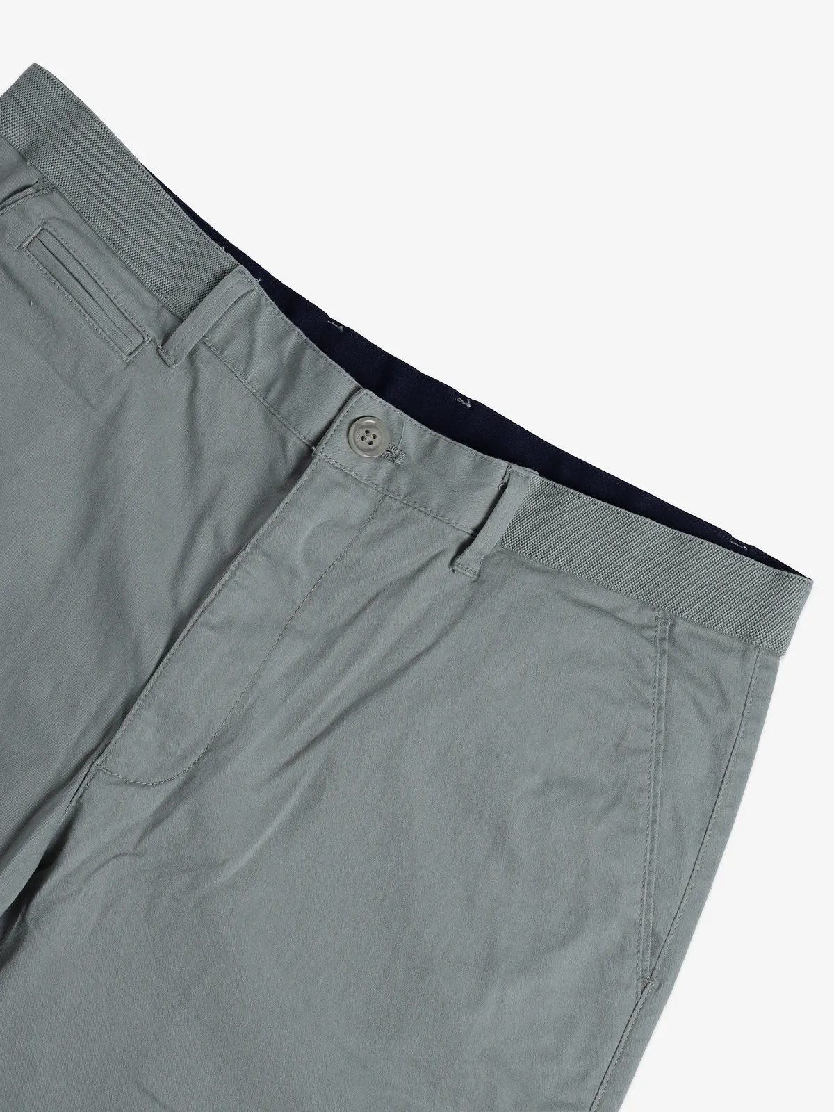 INDIAN TERRAIN olive solid slim fit shorts