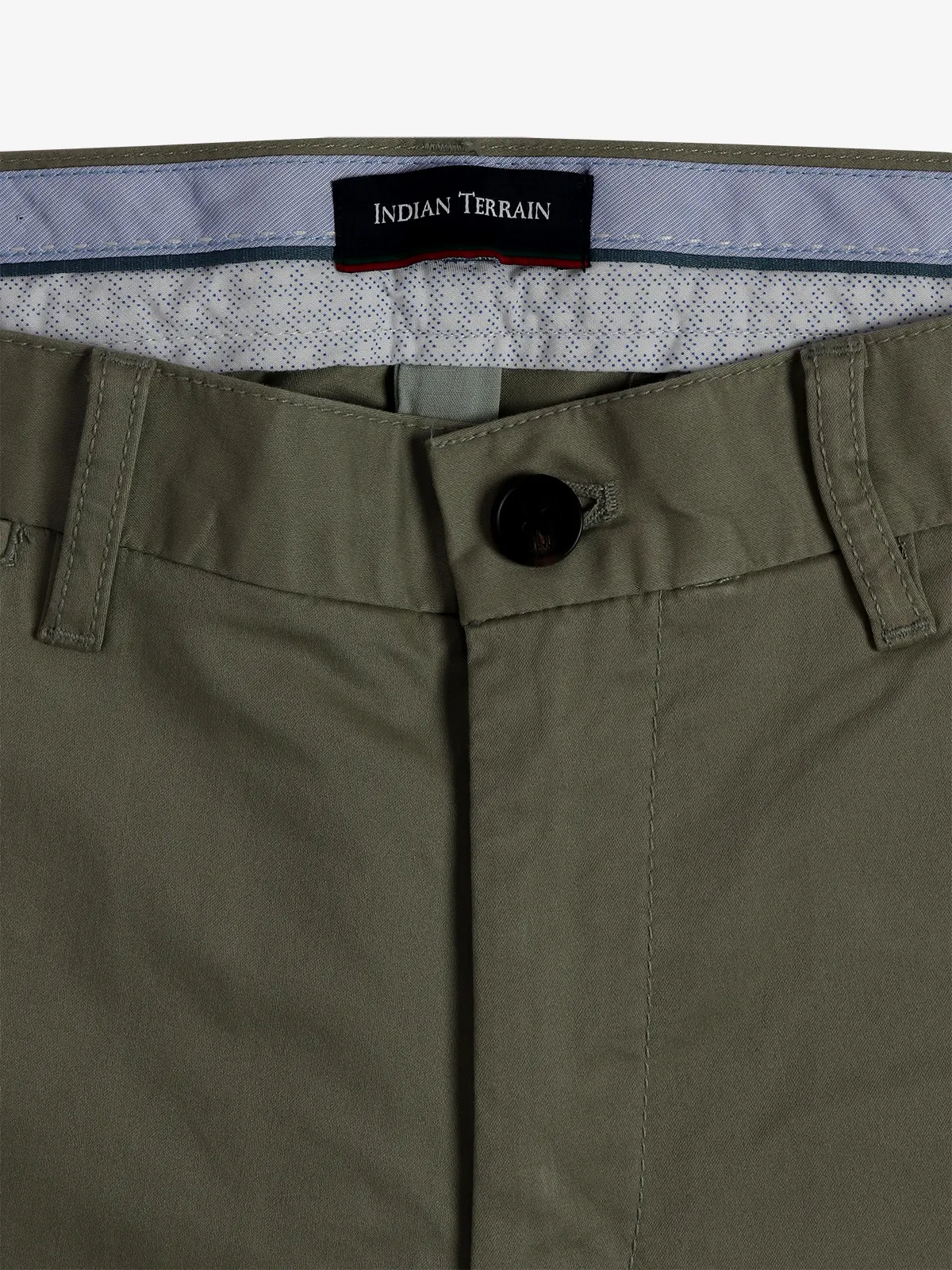 INDIAN TERRAIN sage green cotton trouser