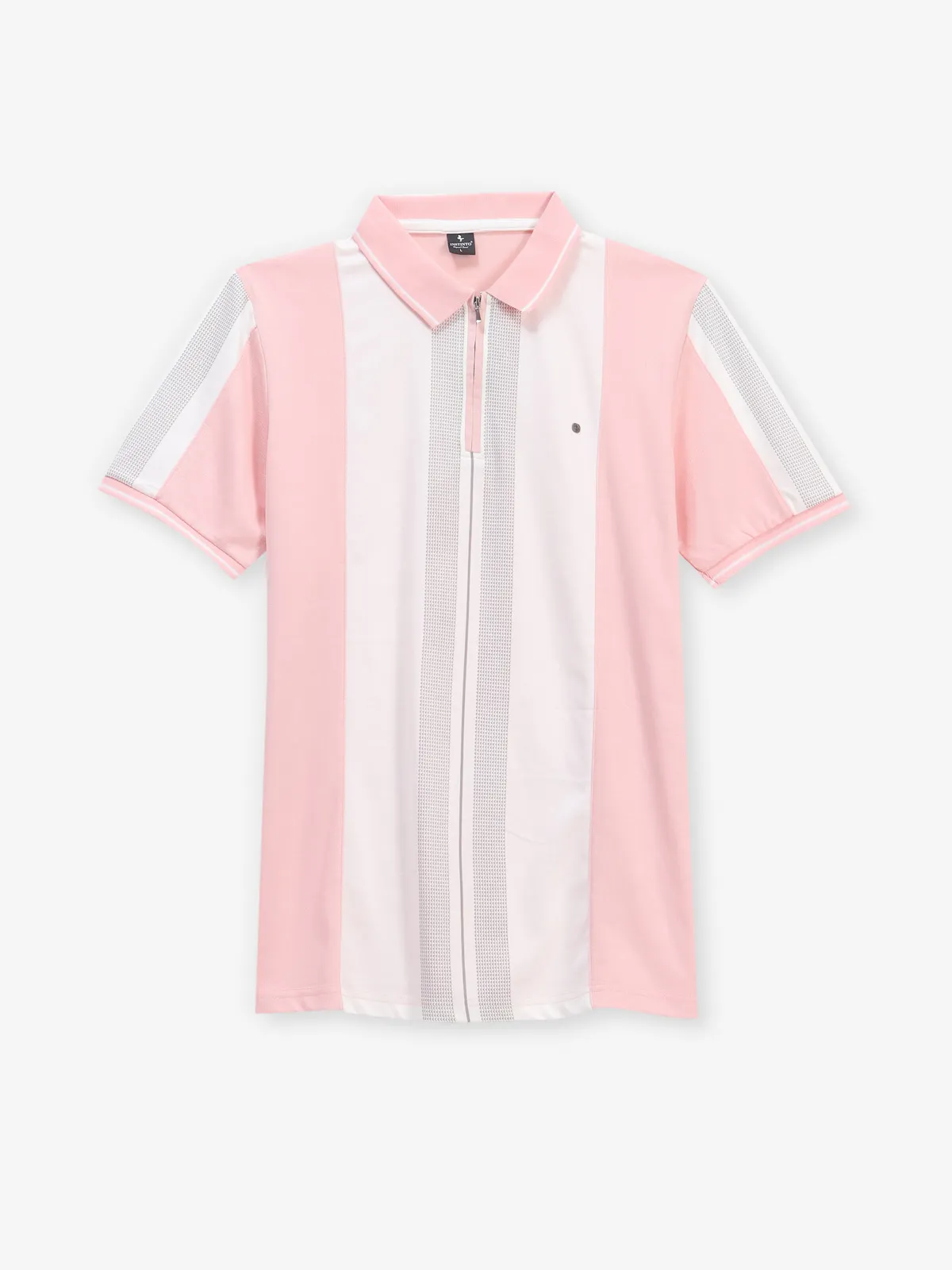 INSTINTO pink color block cotton t-shirt