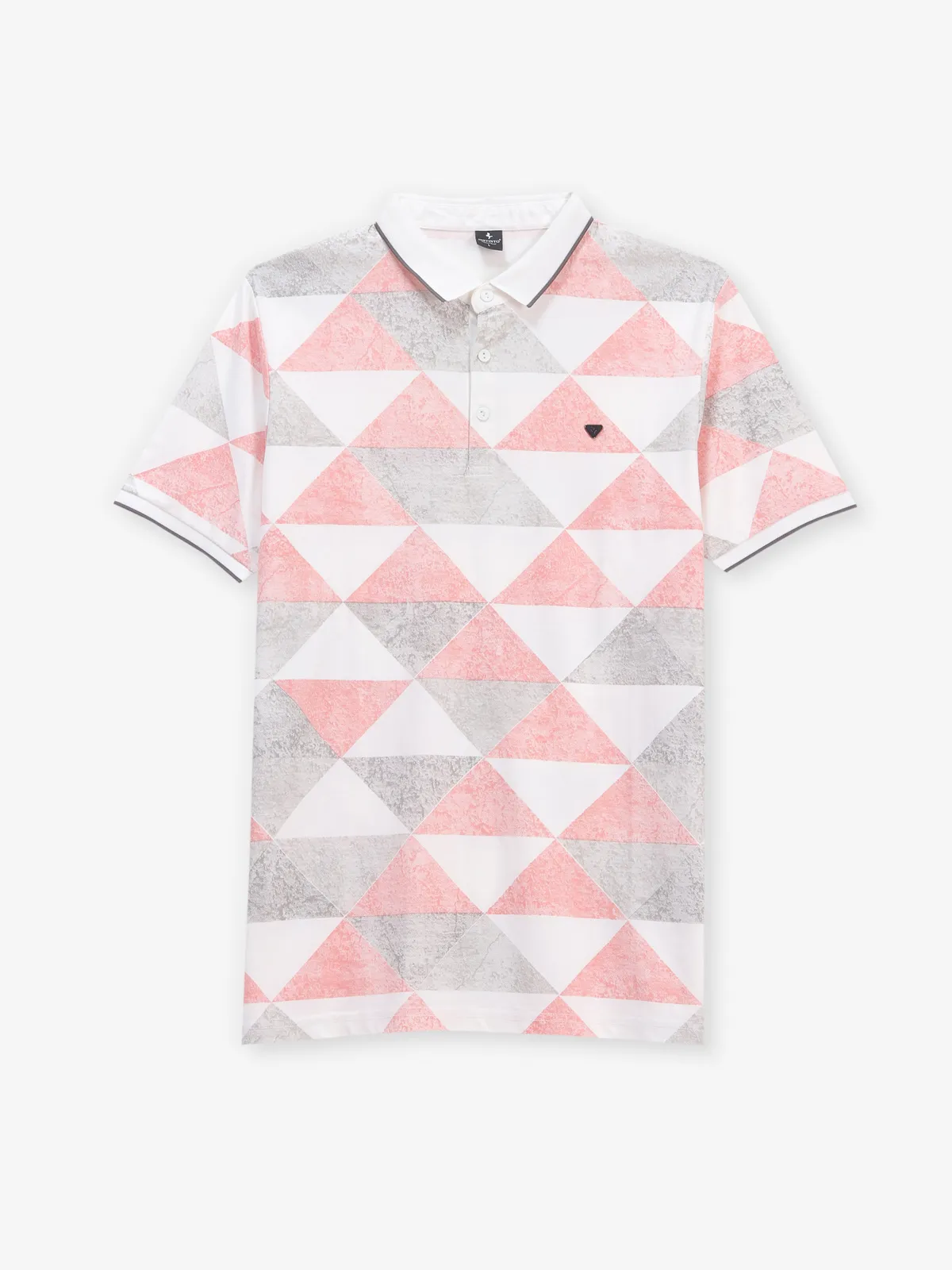 INSTINTO white and pink printed cotton t-shirt