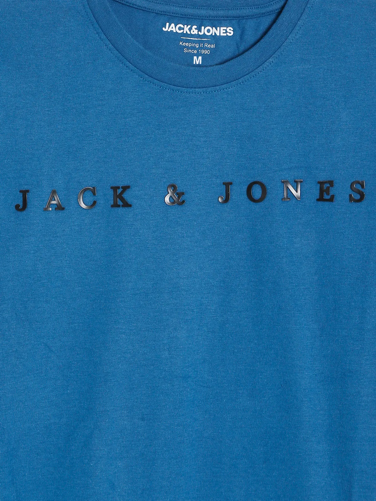 JACK&JONES blue cotton t shirt