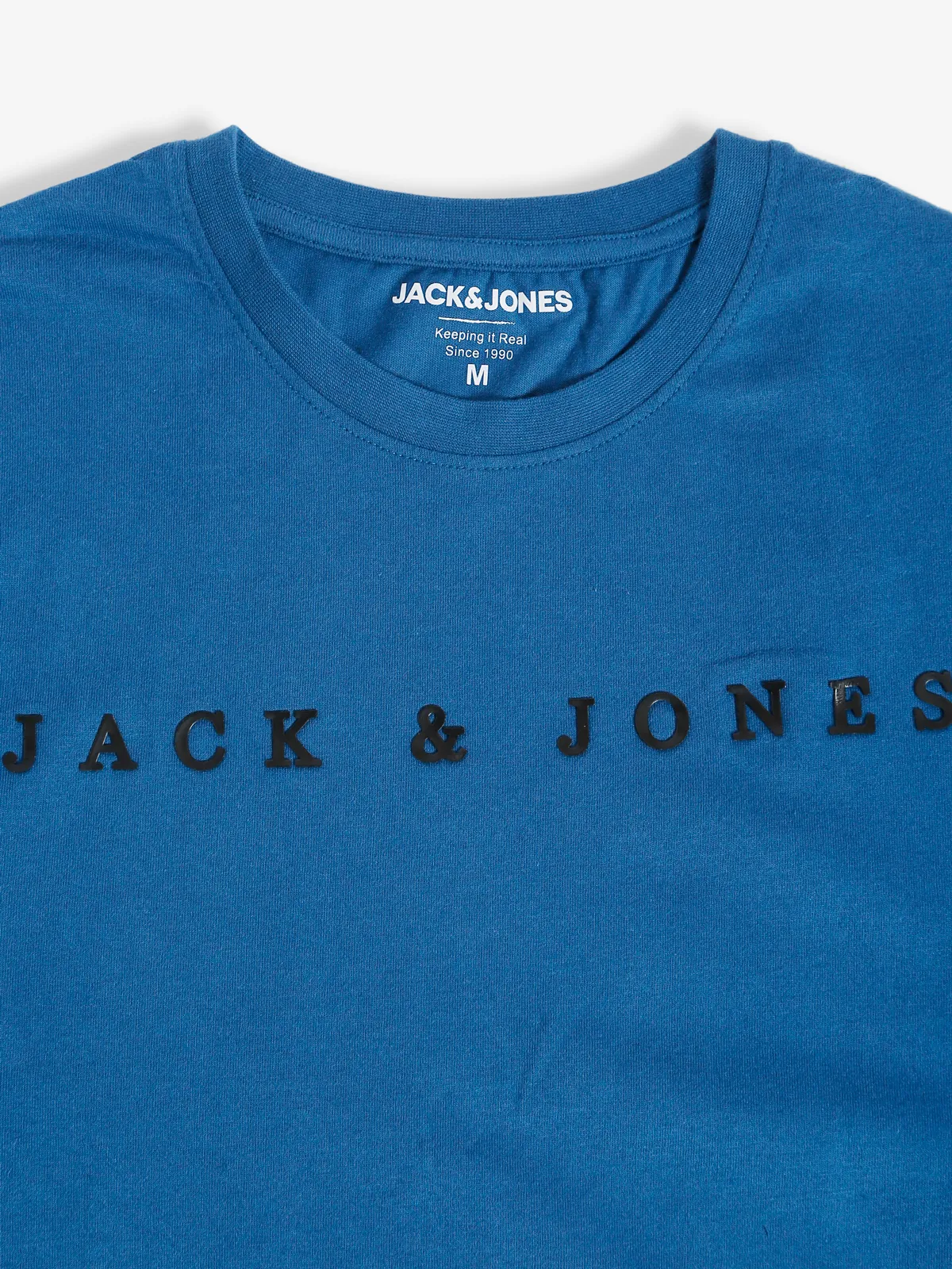 JACK&JONES blue cotton t shirt