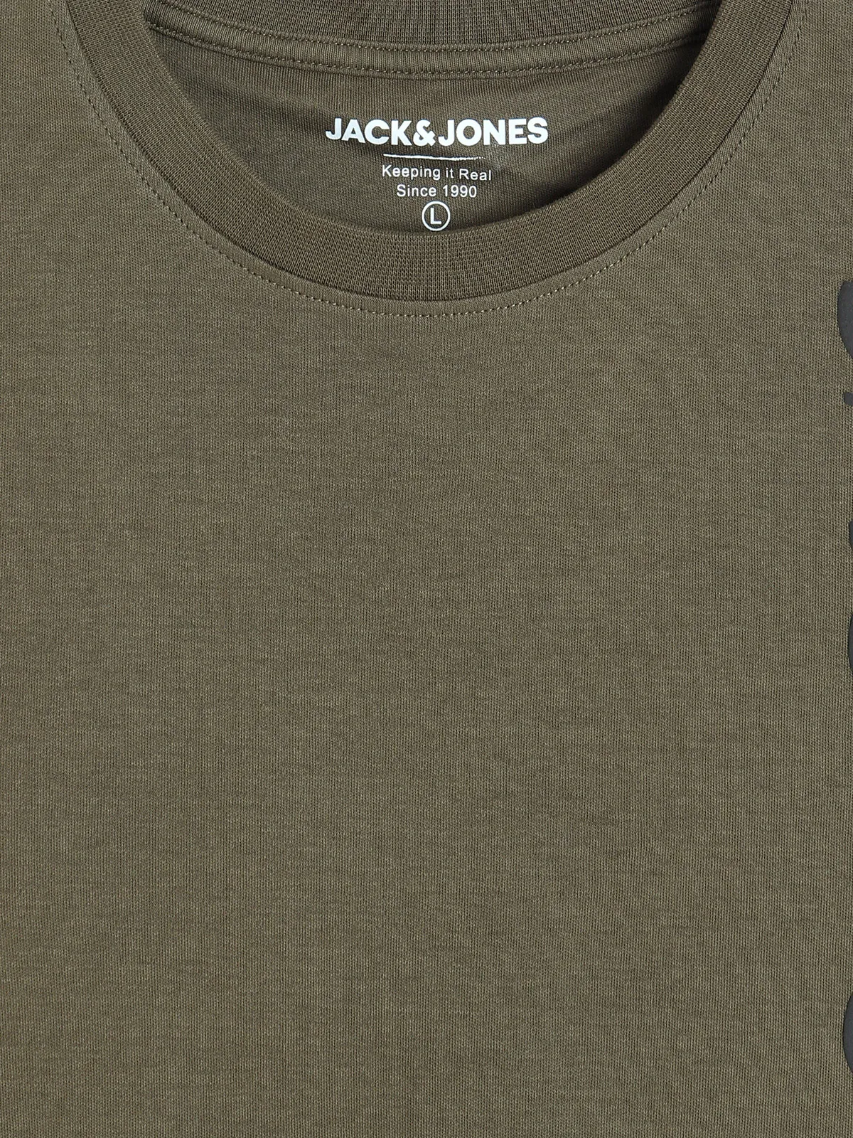 JACK&JONES olive cotton t-shirt