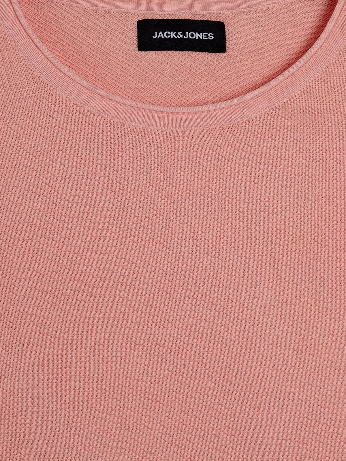 JACK&JONES peach knitted t-shirt