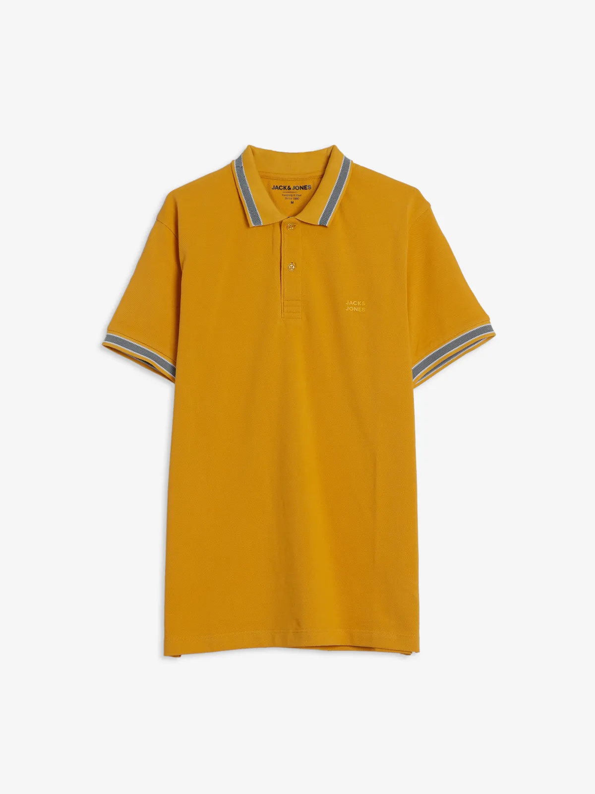 JACK&JONES plain yellow t shirt