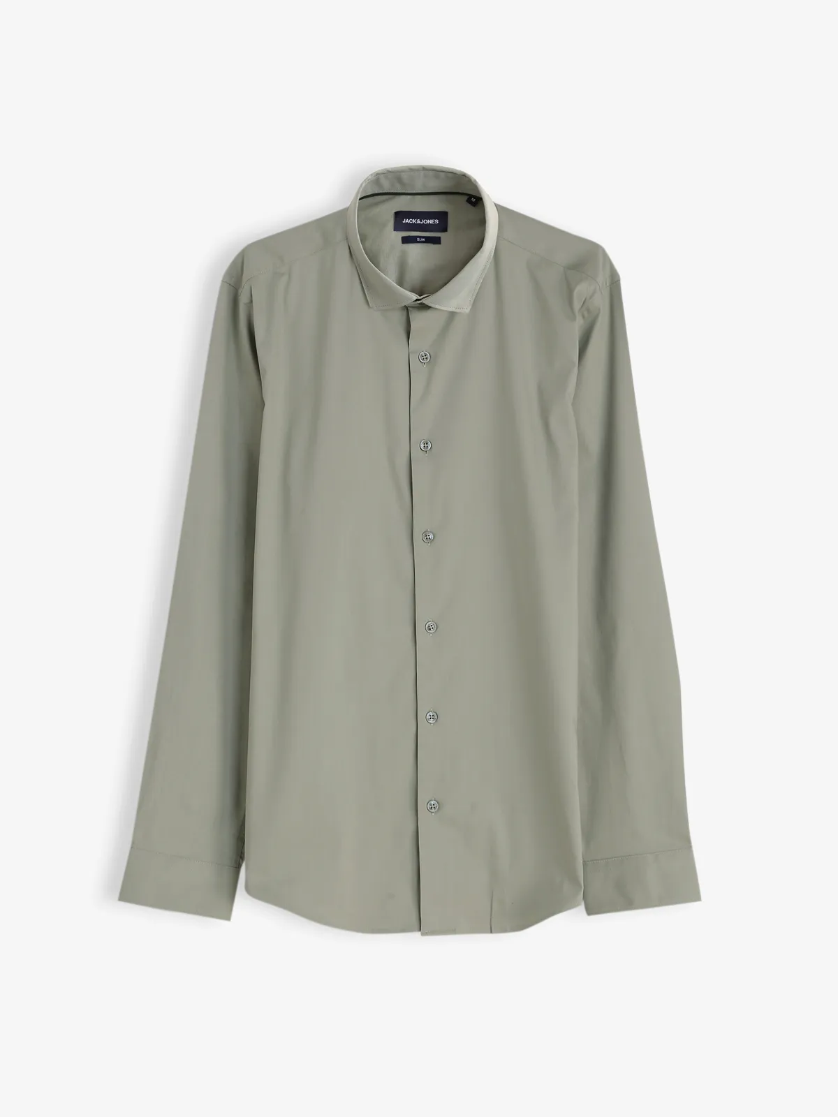 JACK&JONES sage gren plain shirt