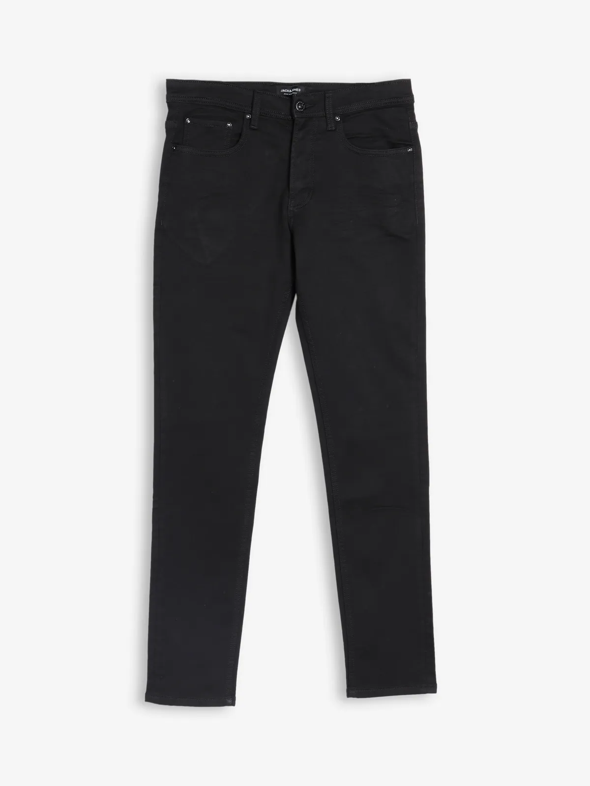 JACK&JONES solid black slim fit jeans