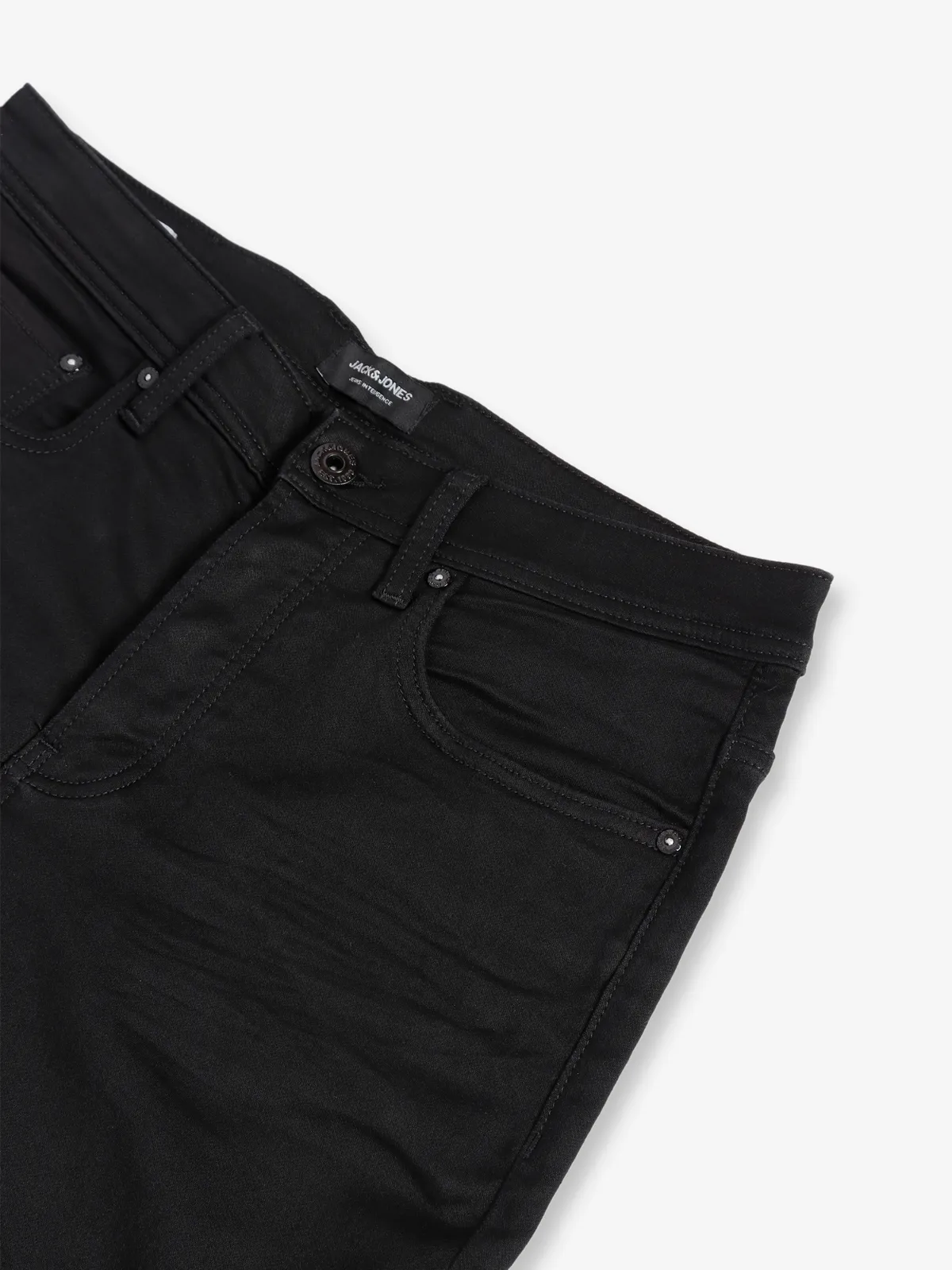 JACK&JONES solid black slim fit jeans