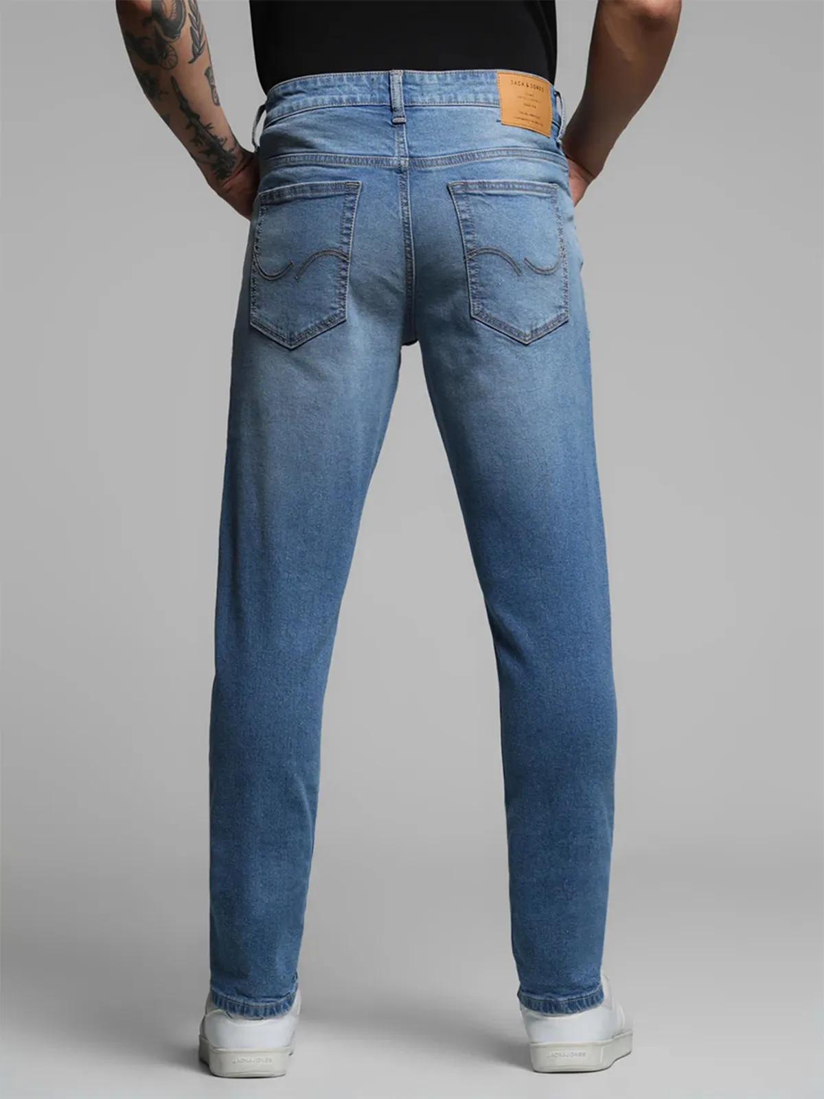 JACK&JONES washed blue denim slim fit jeansG3MJE5296 United States
