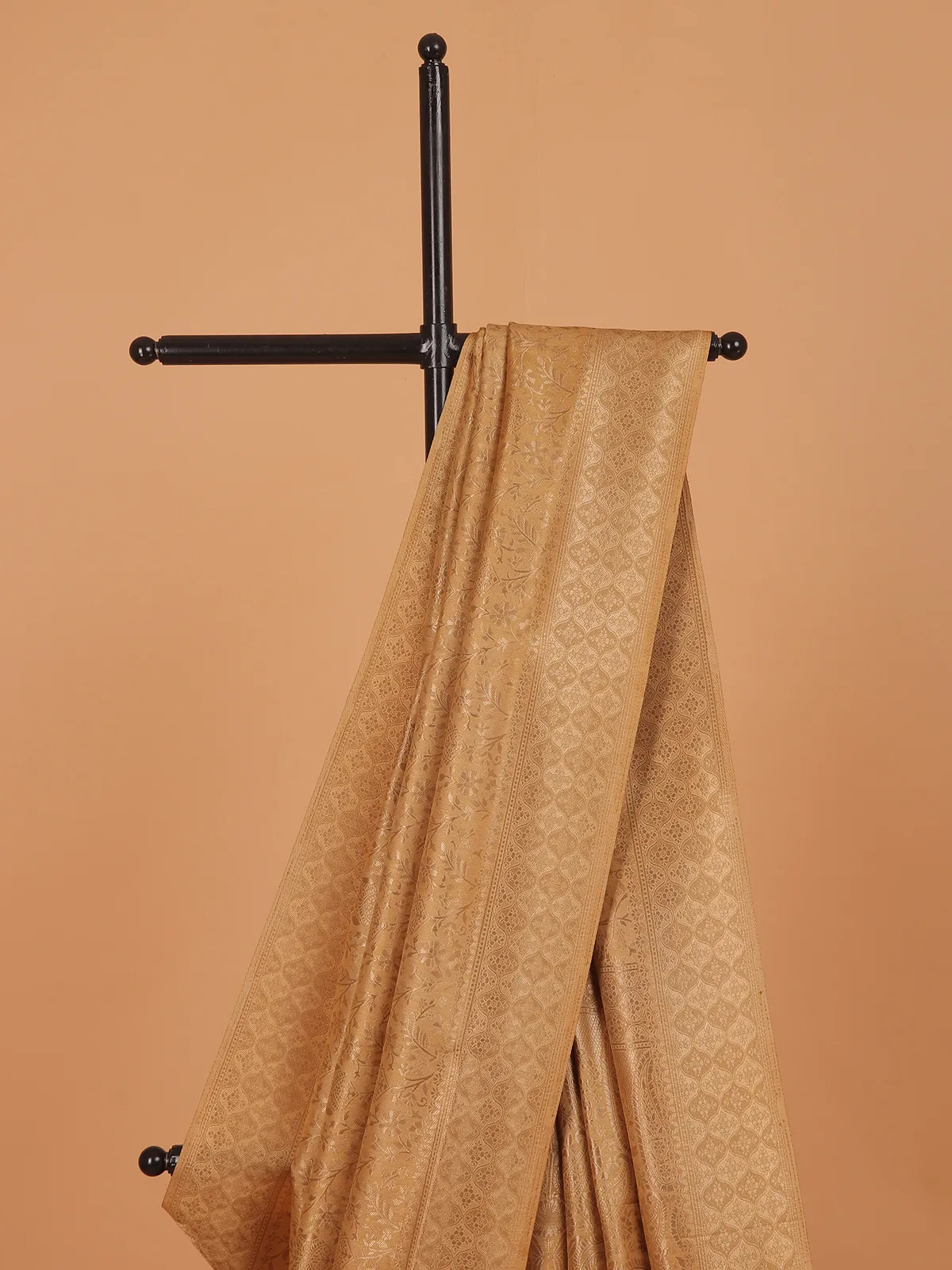 Khaki kanjivaram silk saree for women