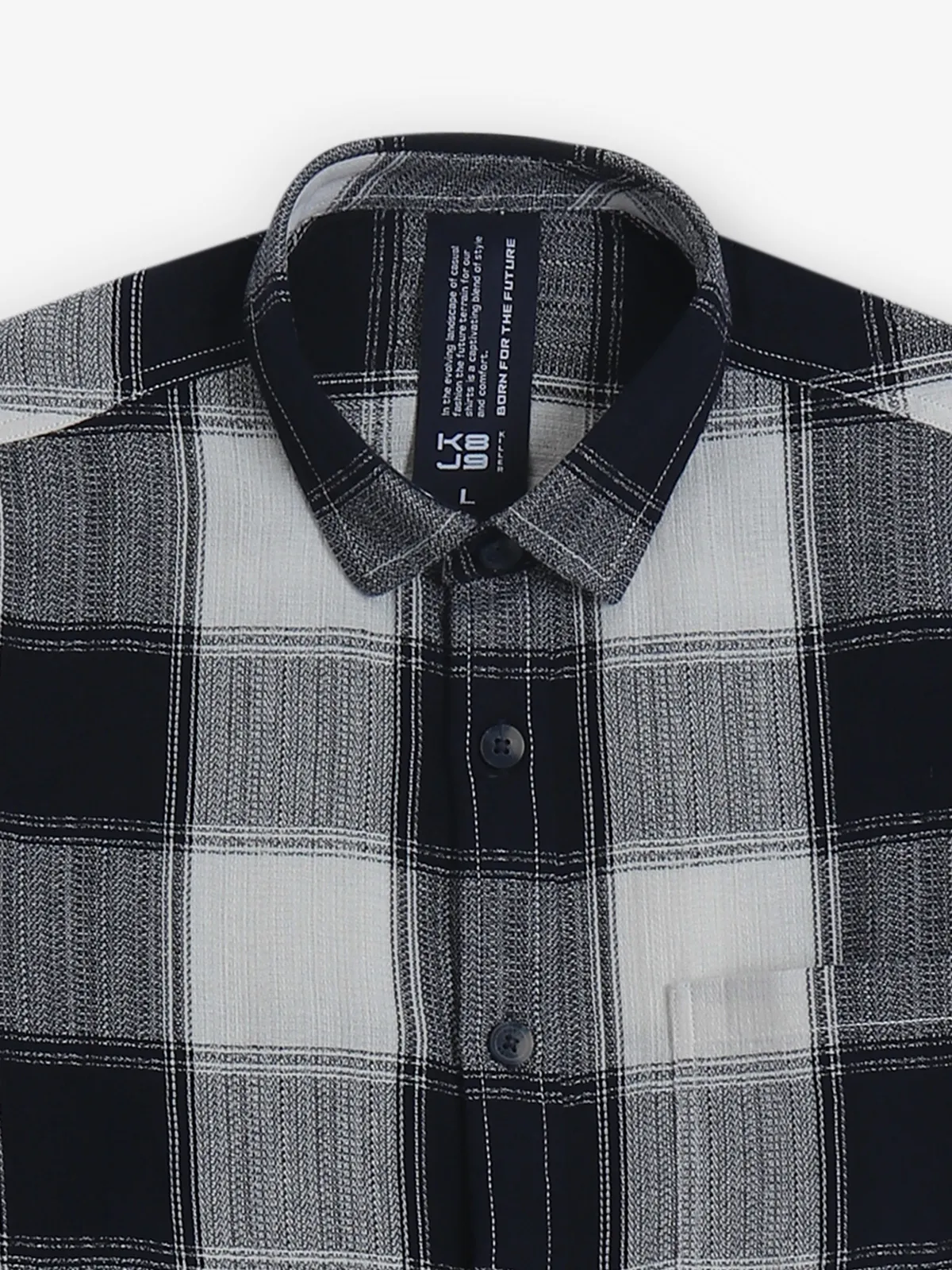 KILLER black and white checks shirt