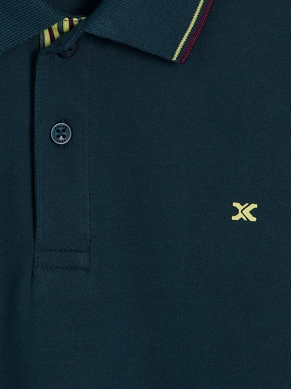 Killer bottle green plain cotton t shirt