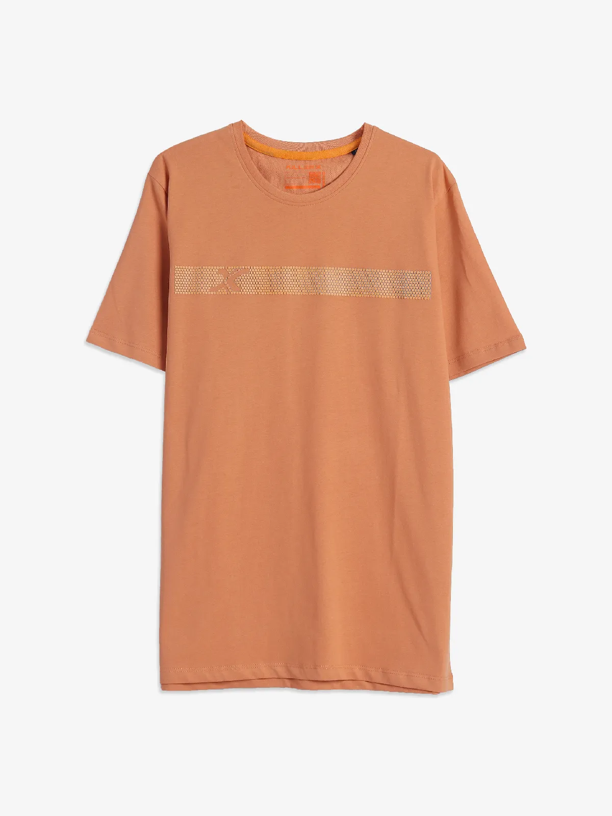 Killer cotton peach half sleeves t-shirt