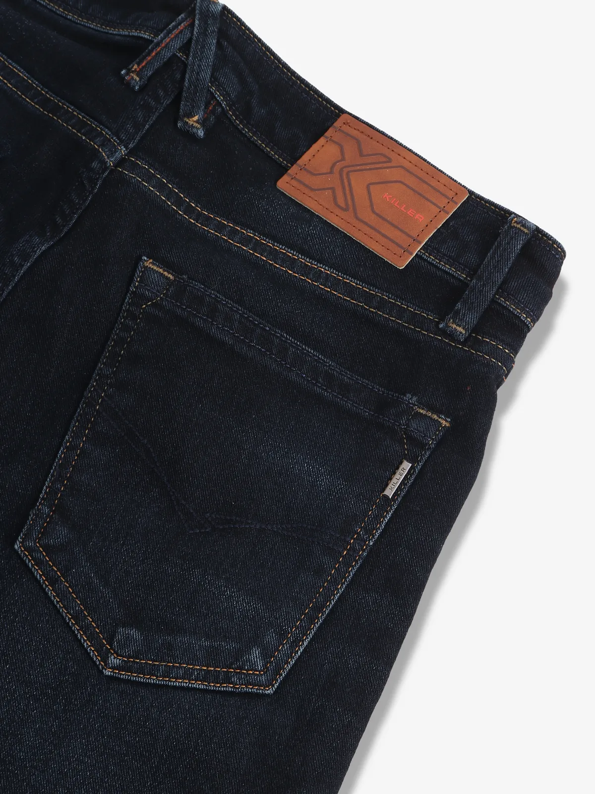 KILLER dark blue casual washed slim fit jeans