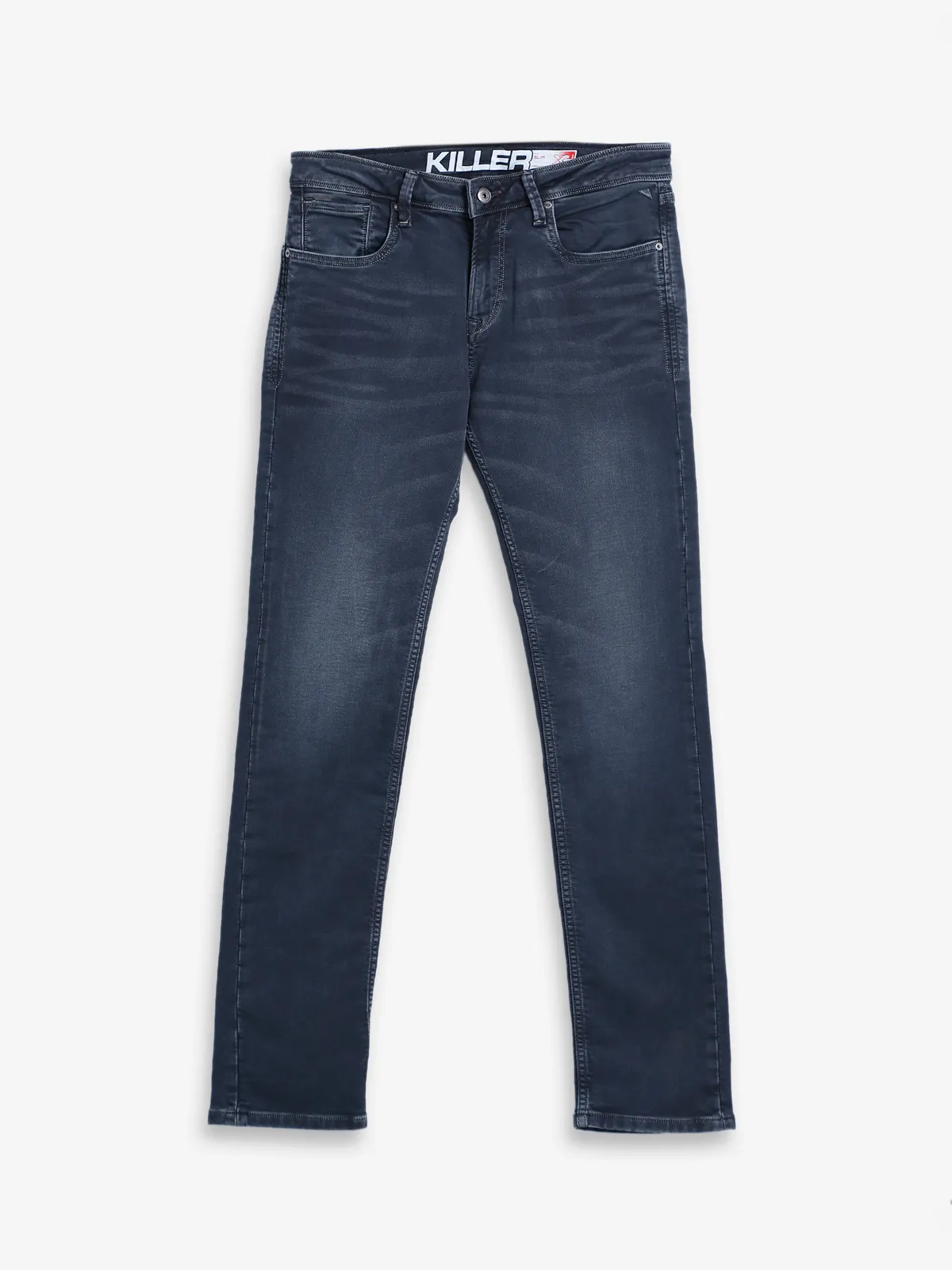 Killer dark grey washed slim fit jeans