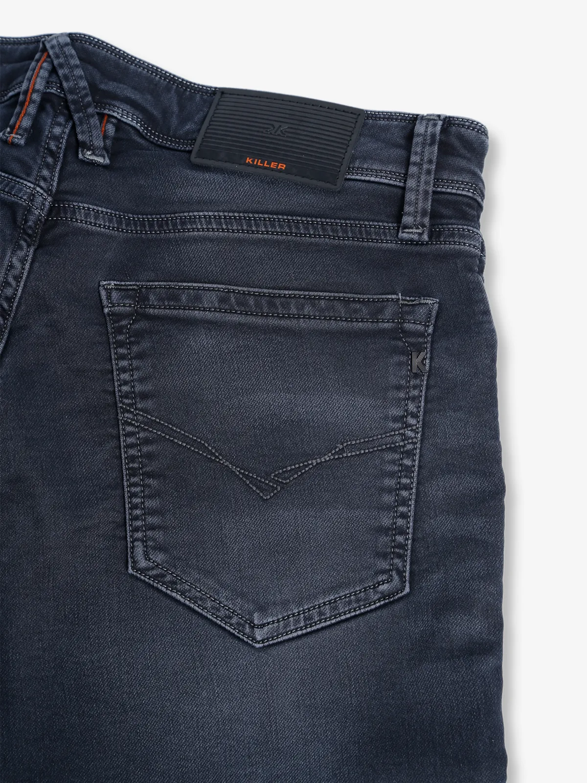 Killer dark grey washed slim fit jeans