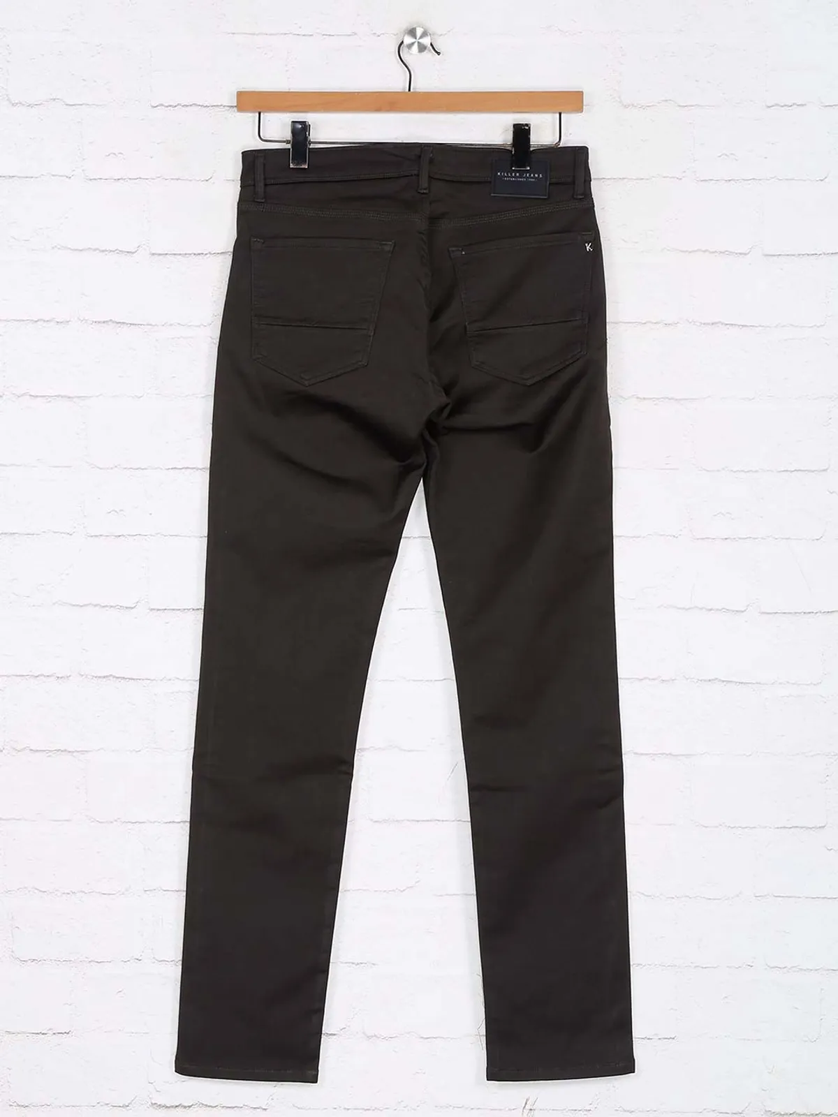 Killer dark olive slim fit jeans