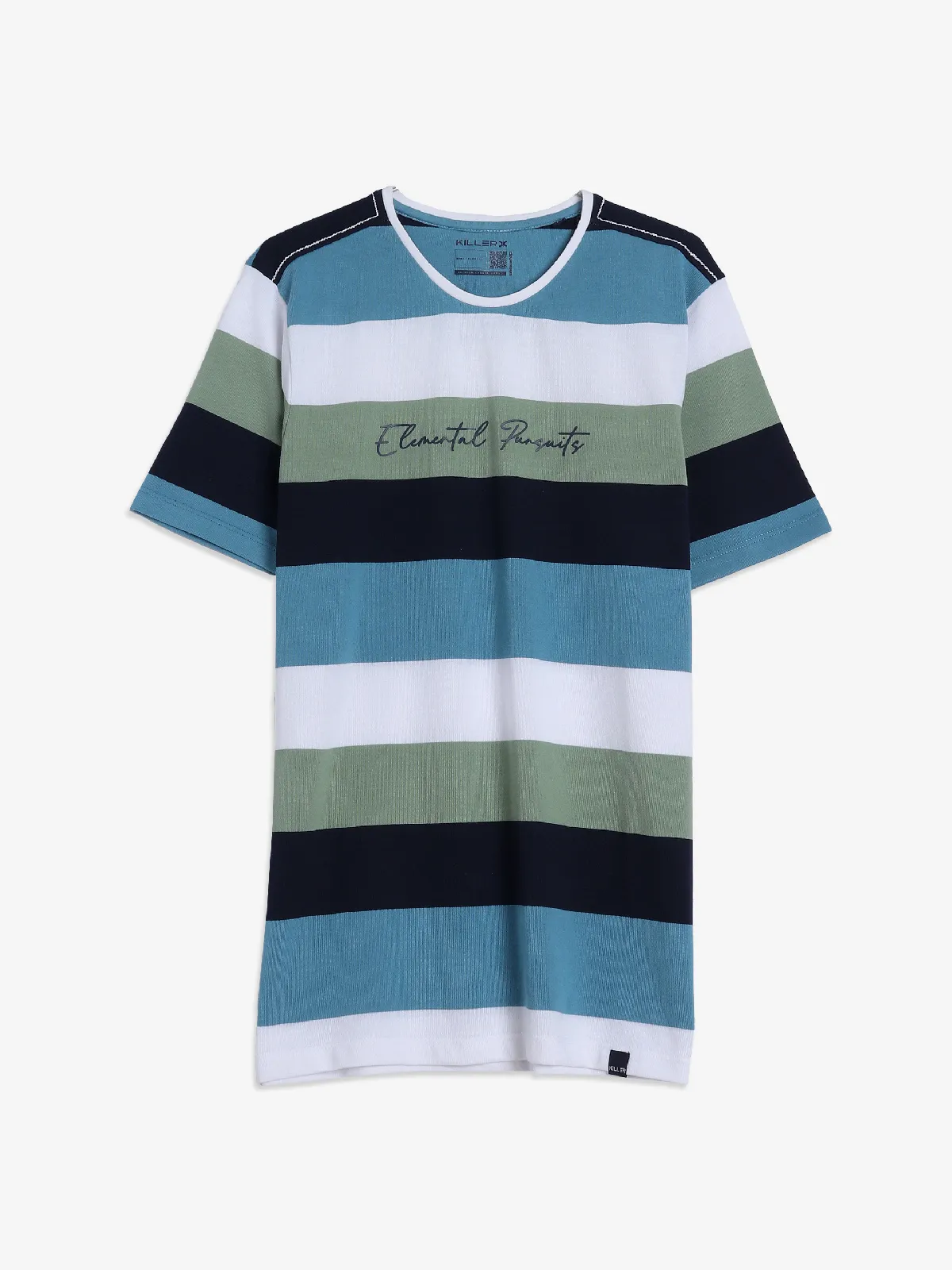 Killer green stripe t-shirt in cotton