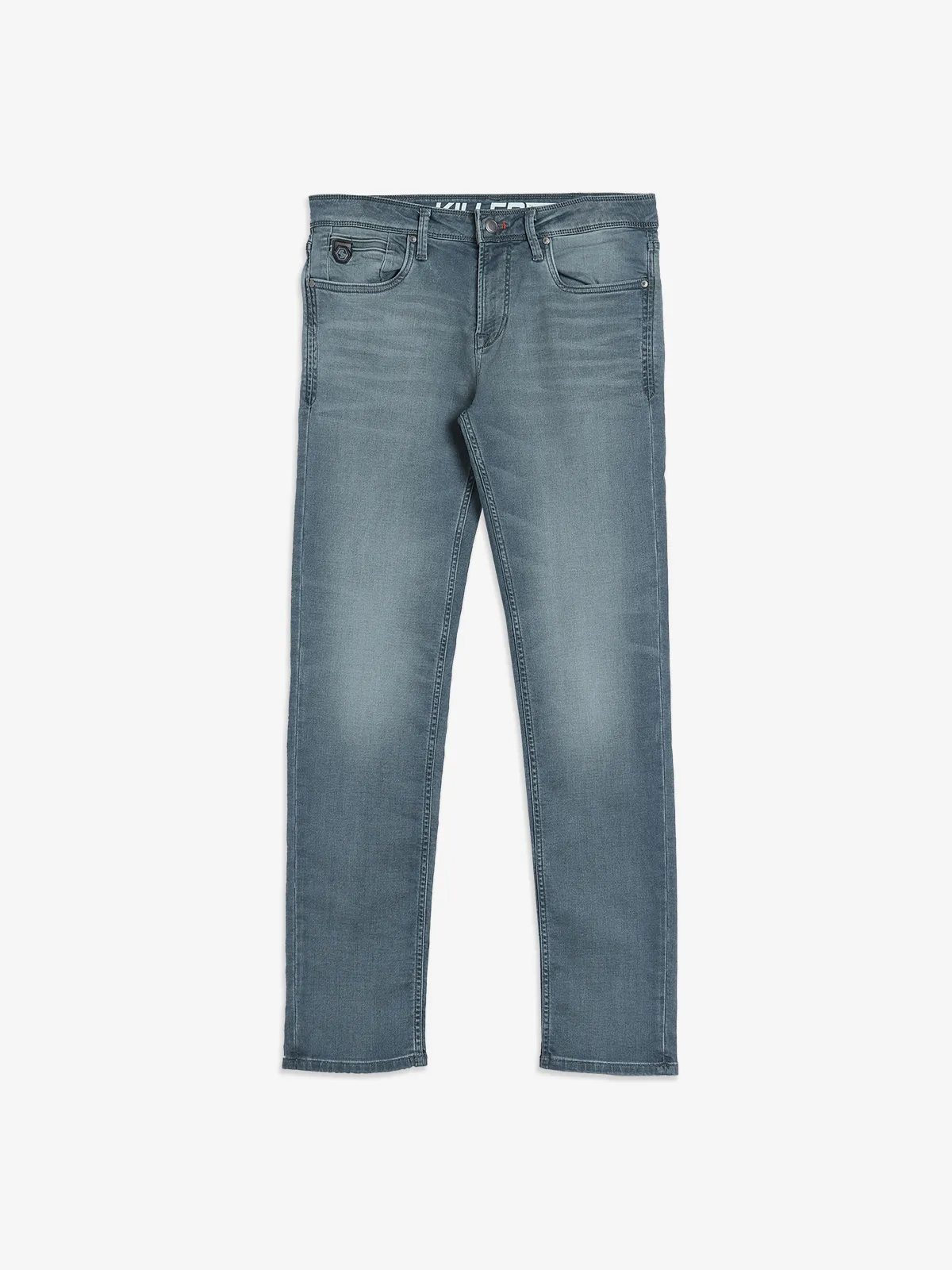 KILLER grey denim washed slim fit jeans