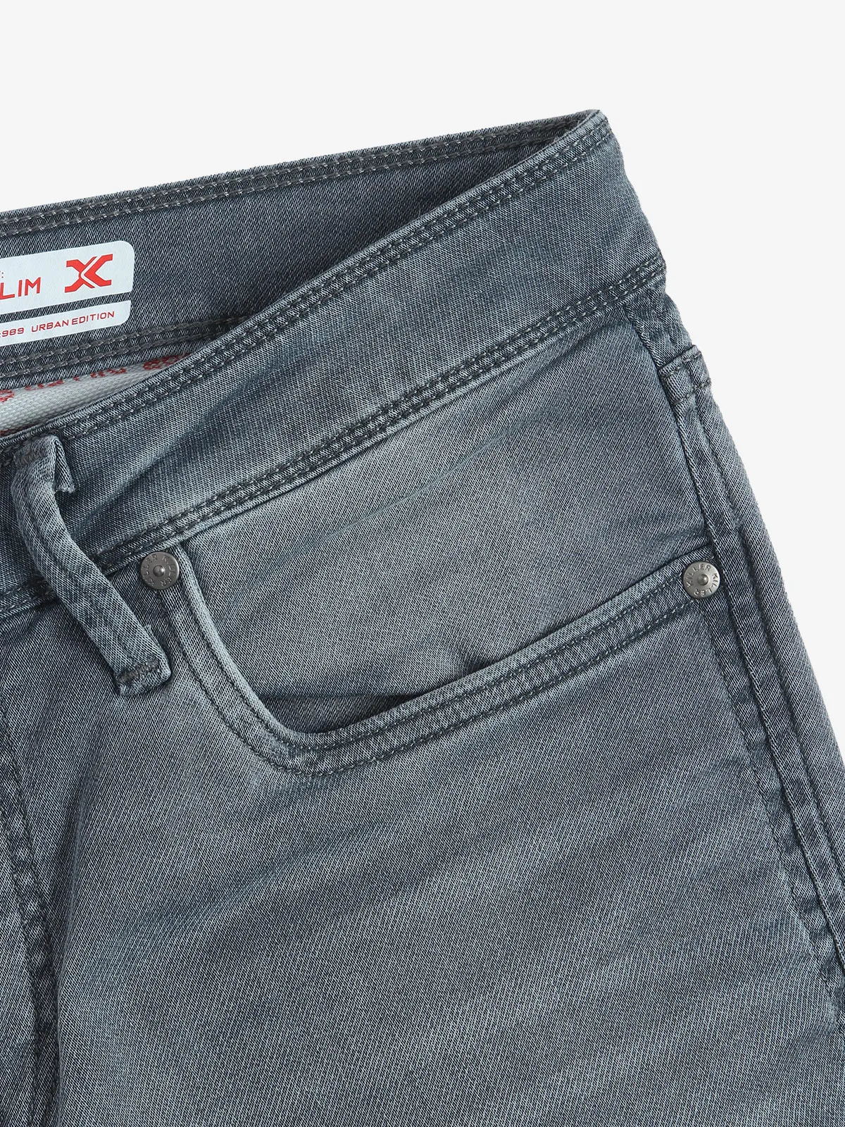 KILLER grey denim washed slim fit jeans